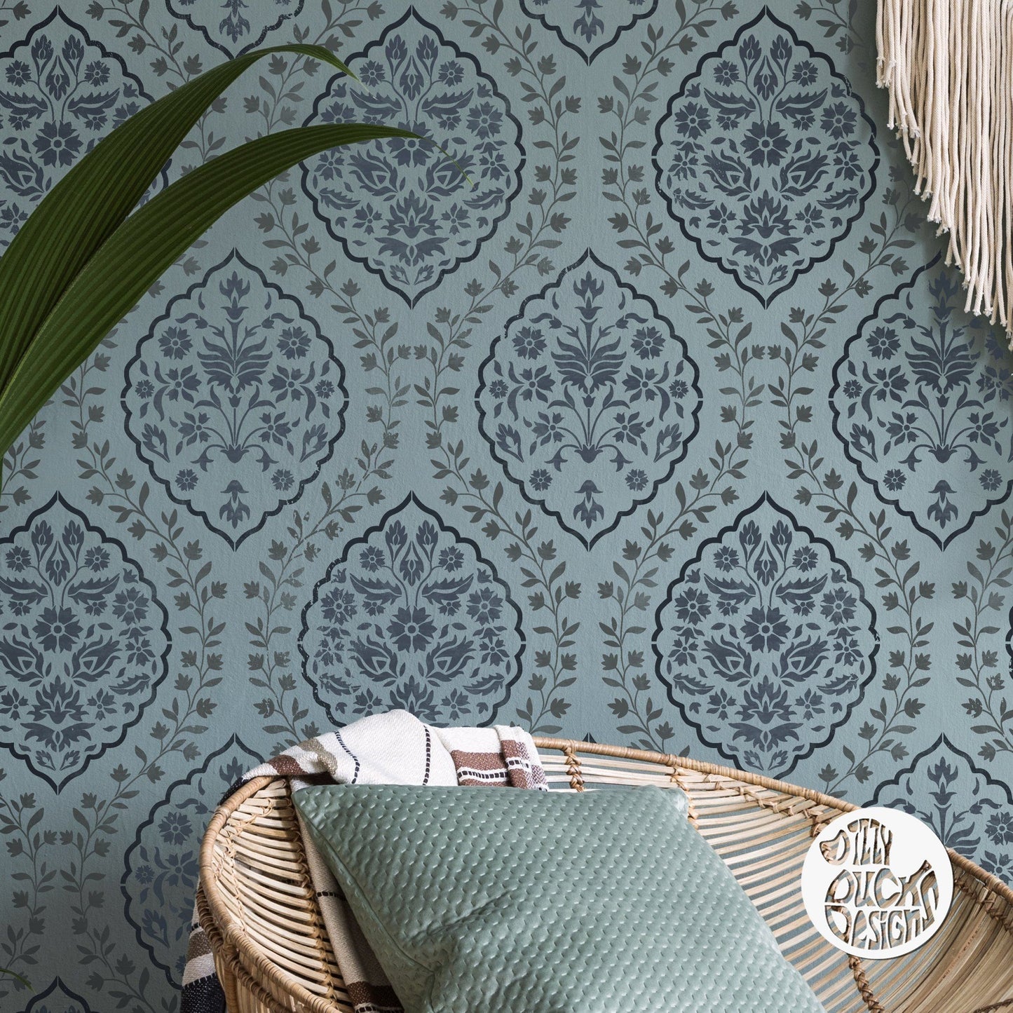 ISFAHAN Wall Stencil - Dizzy Duck Designs