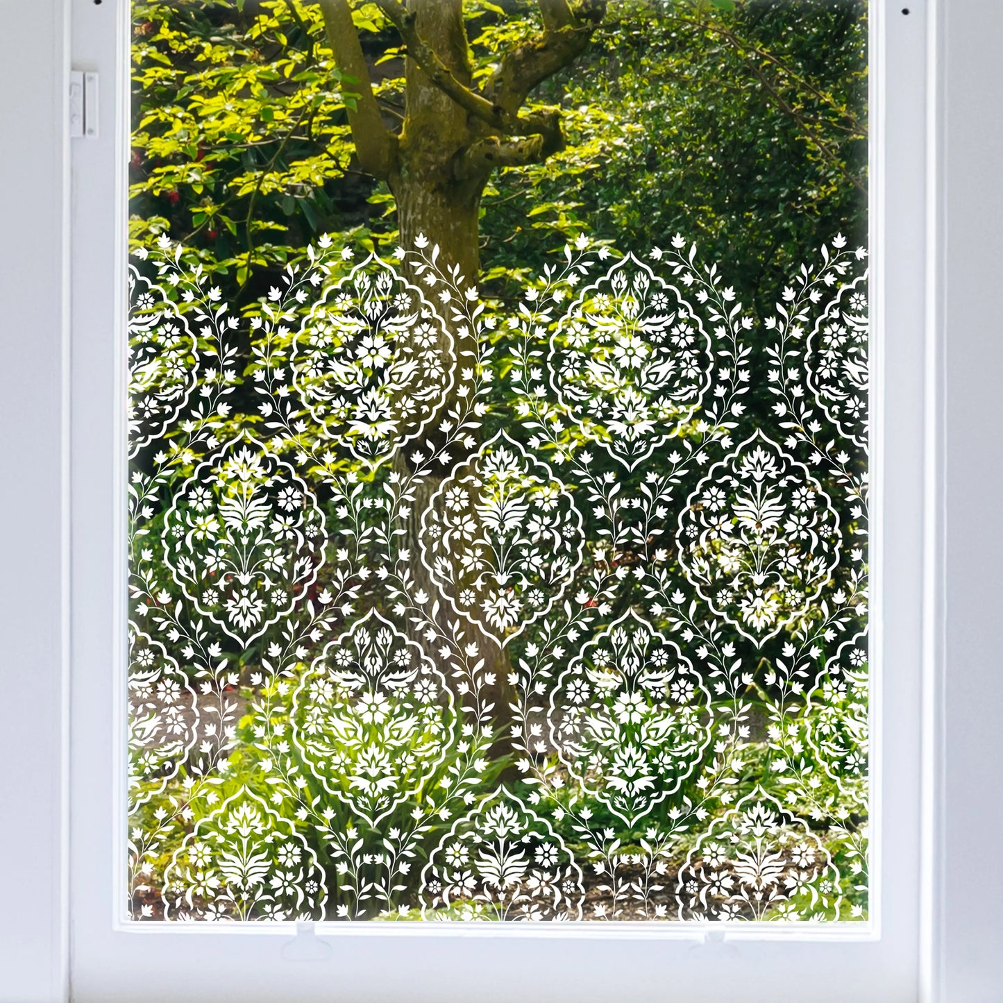Isfahan Clear Window Privacy Border - Dizzy Duck Designs