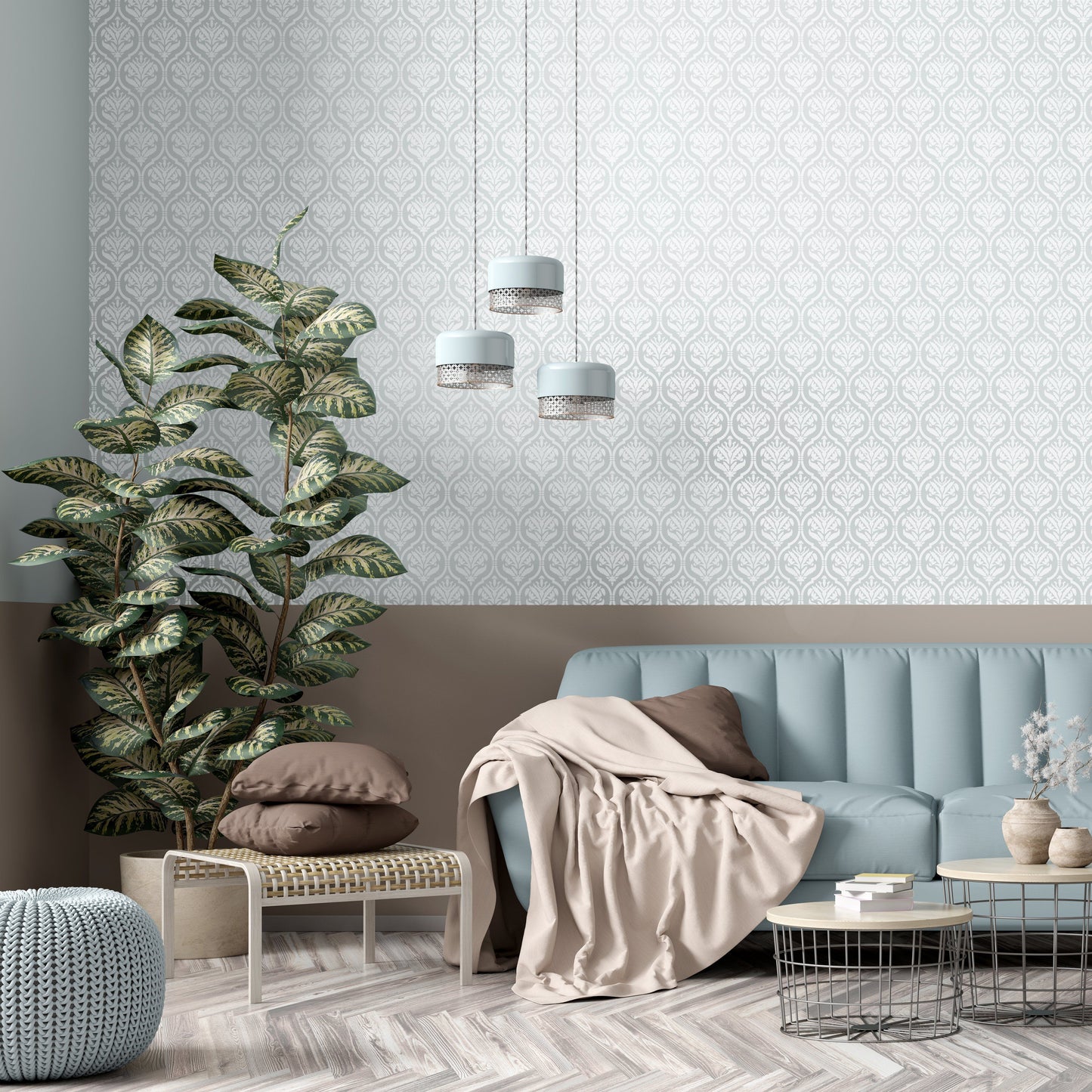 JASMINE TRELLIS & DAMASK Wall Stencil - Dizzy Duck Designs