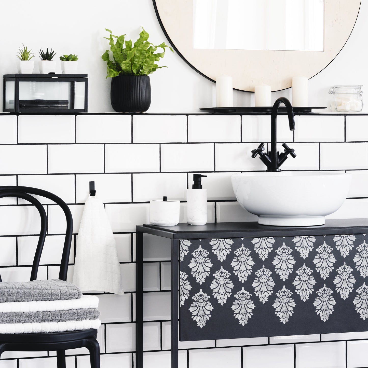 KABUL Furniture Stencil - Dizzy Duck Designs