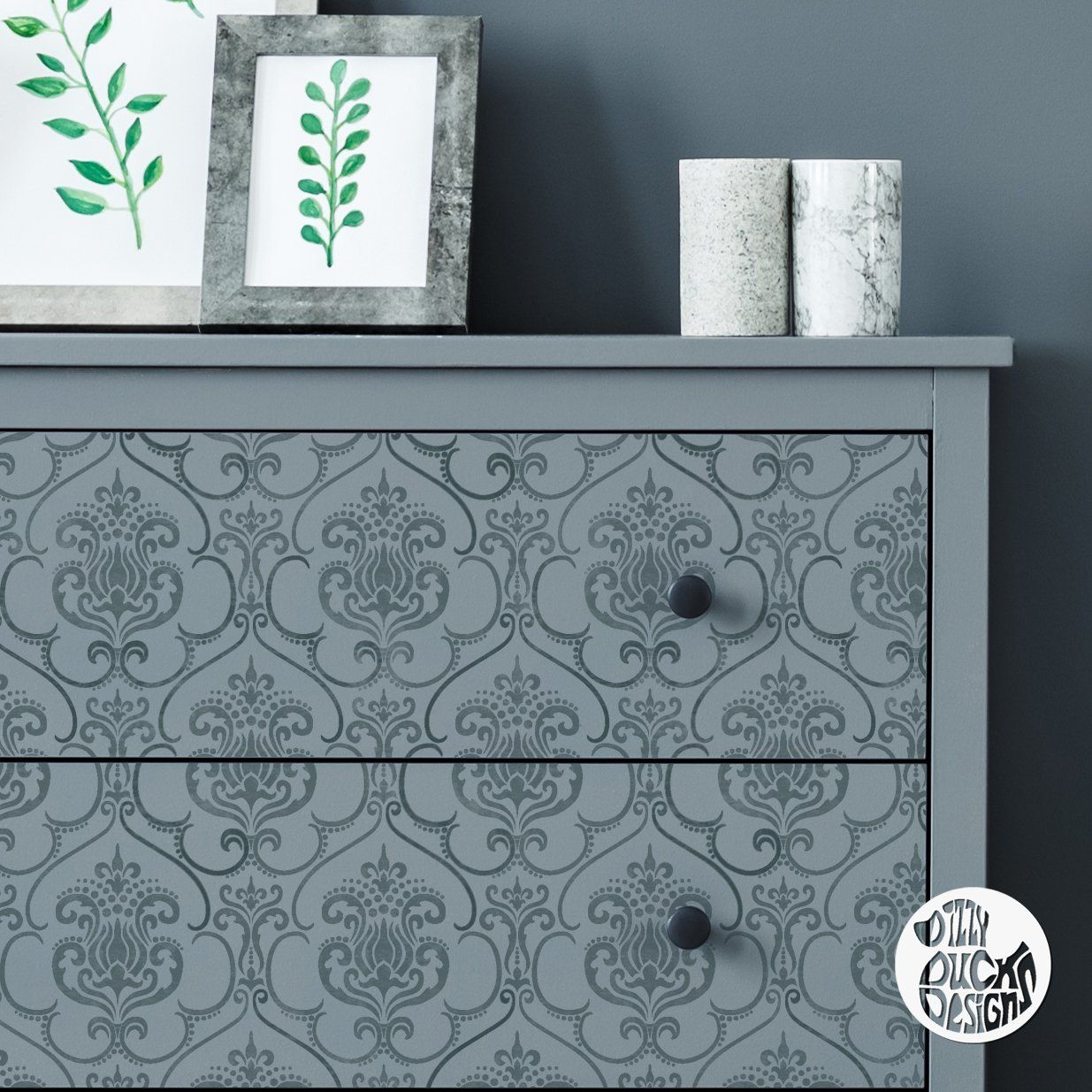 KARIM Furniture Stencil - Dizzy Duck Designs