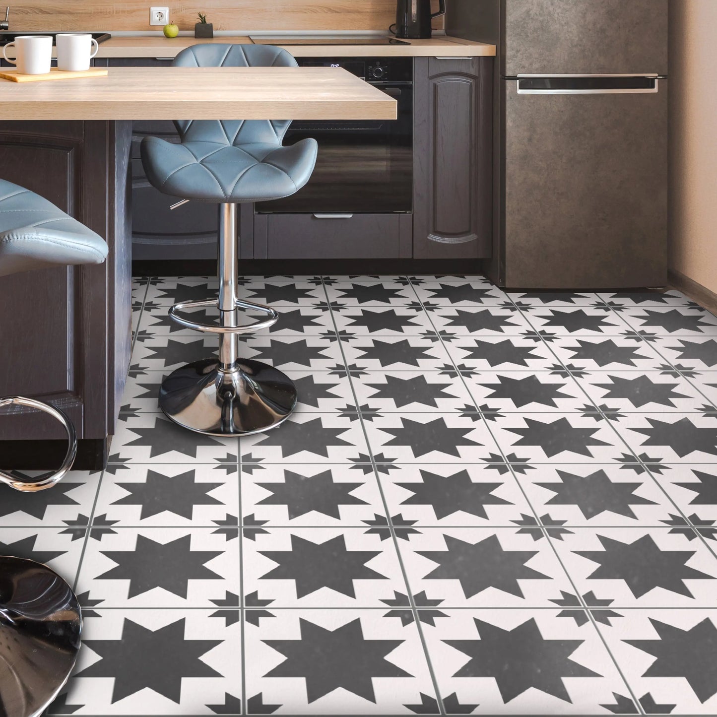 Kallat Faux-Tile Stencil - Dizzy Duck Designs