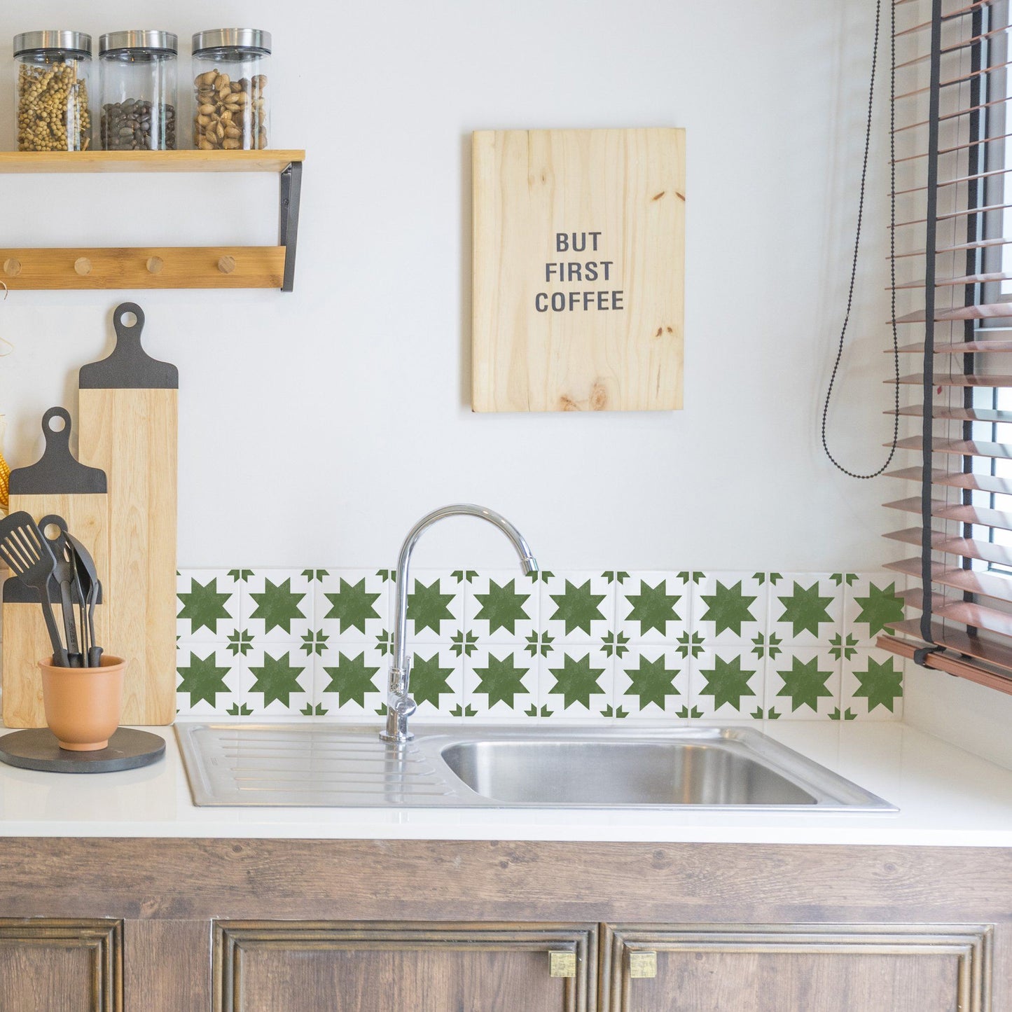 Kallat Tile Stencil - Dizzy Duck Designs