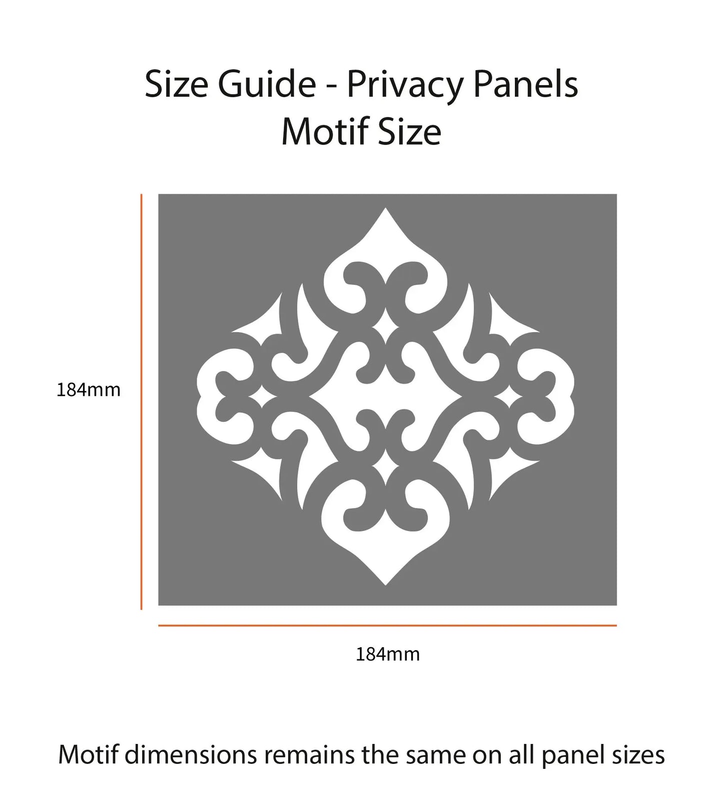 Karachi Frosted Window Privacy Panel - Dizzy Duck Designs