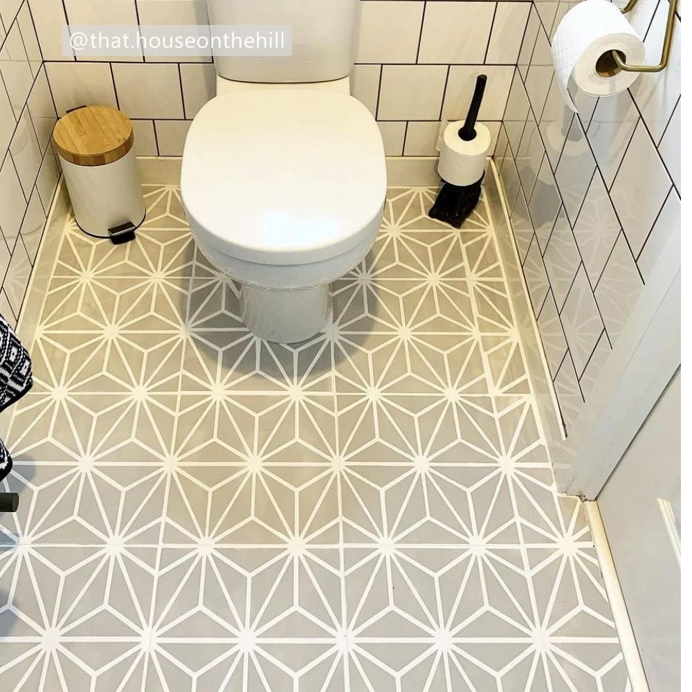 Kasai Tile Stencil - Dizzy Duck Designs