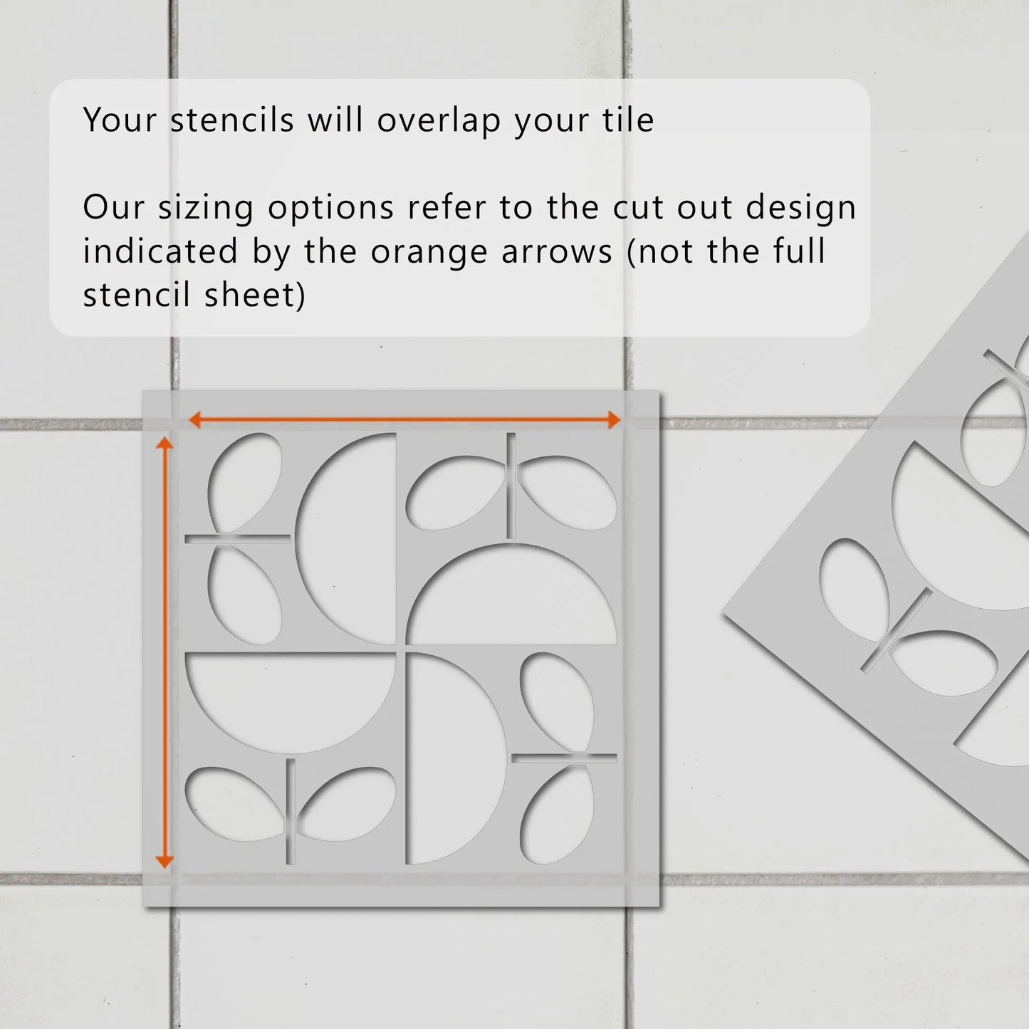 Lindvik Tile Stencil - Dizzy Duck Designs