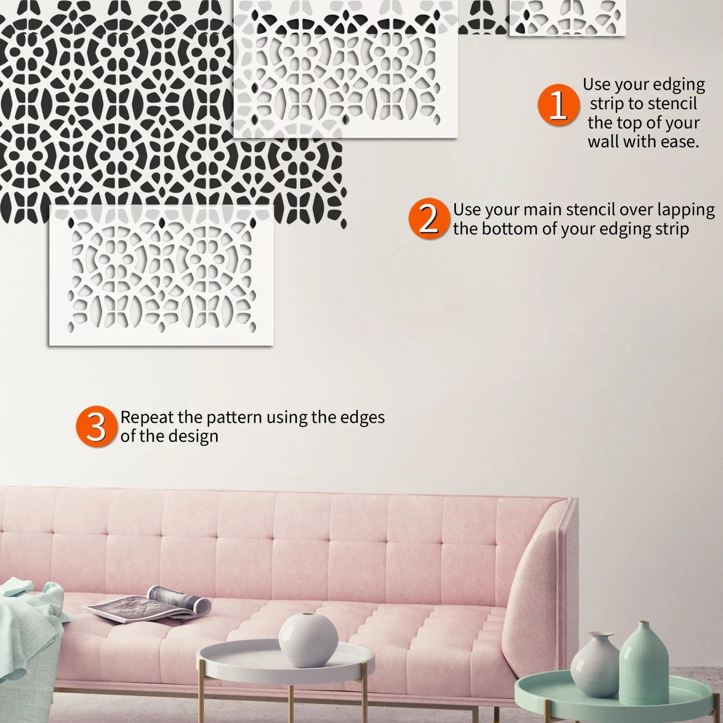 MALAWI Wall Stencil - Dizzy Duck Designs