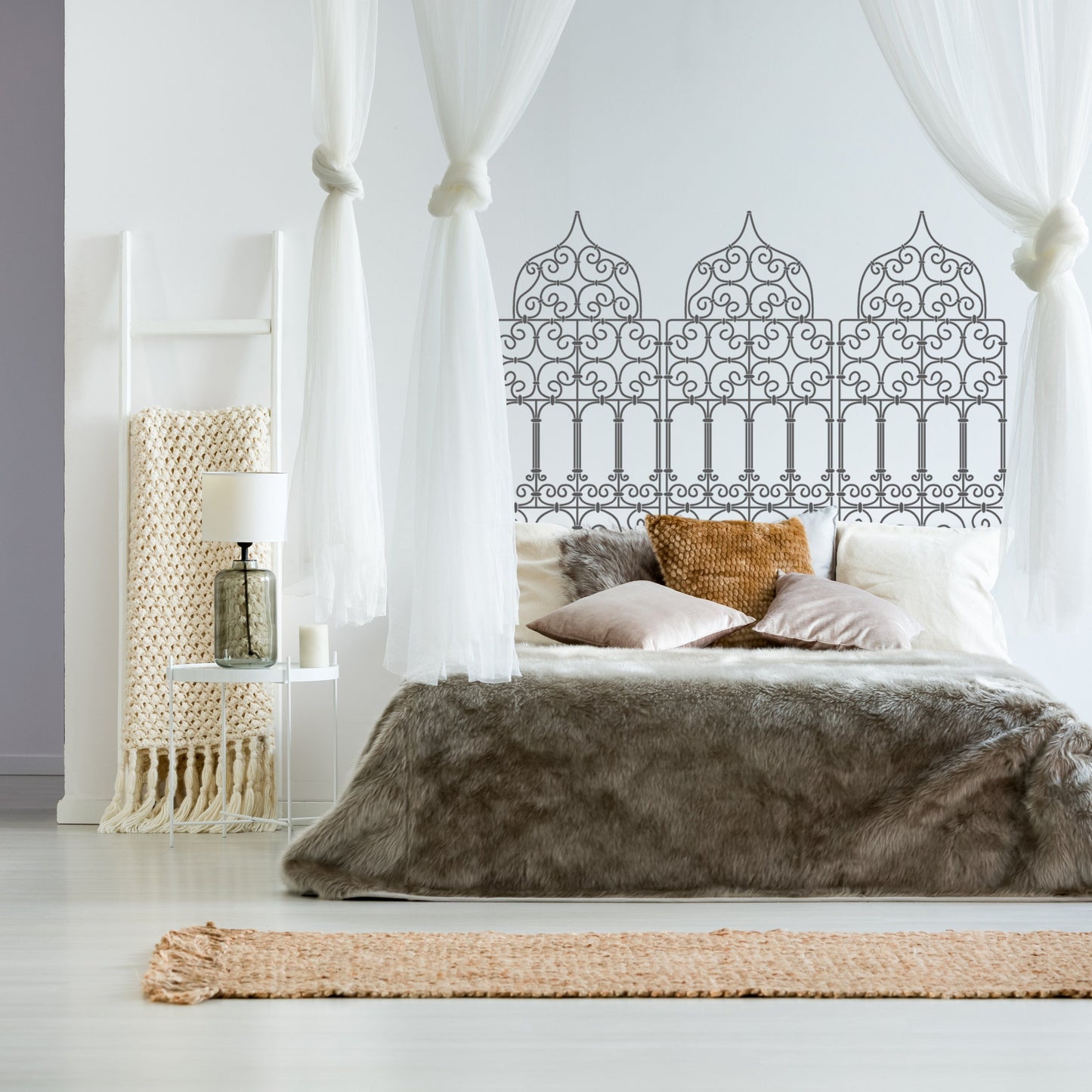 MOROCCAN GRILL Wall Stencil - Dizzy Duck Designs