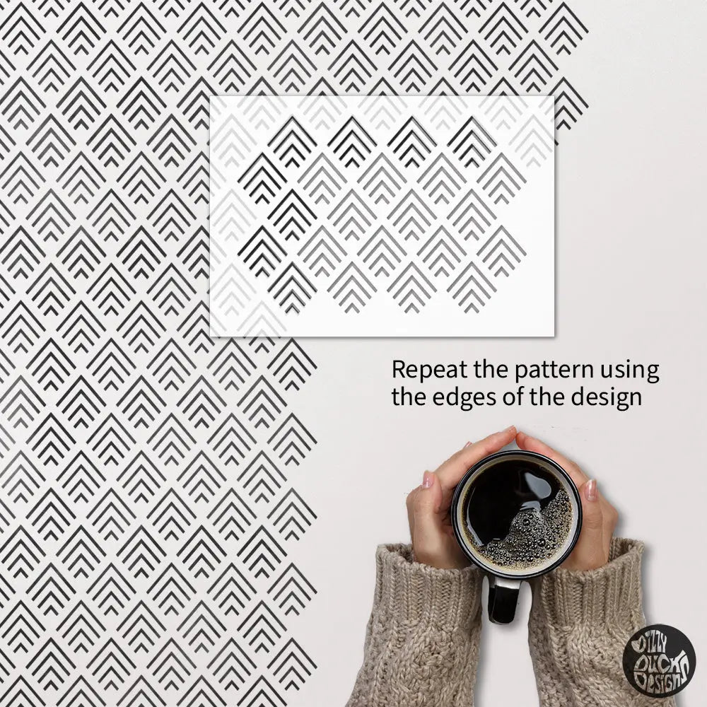 Mali Furniture Stencil - Dizzy Duck Designs