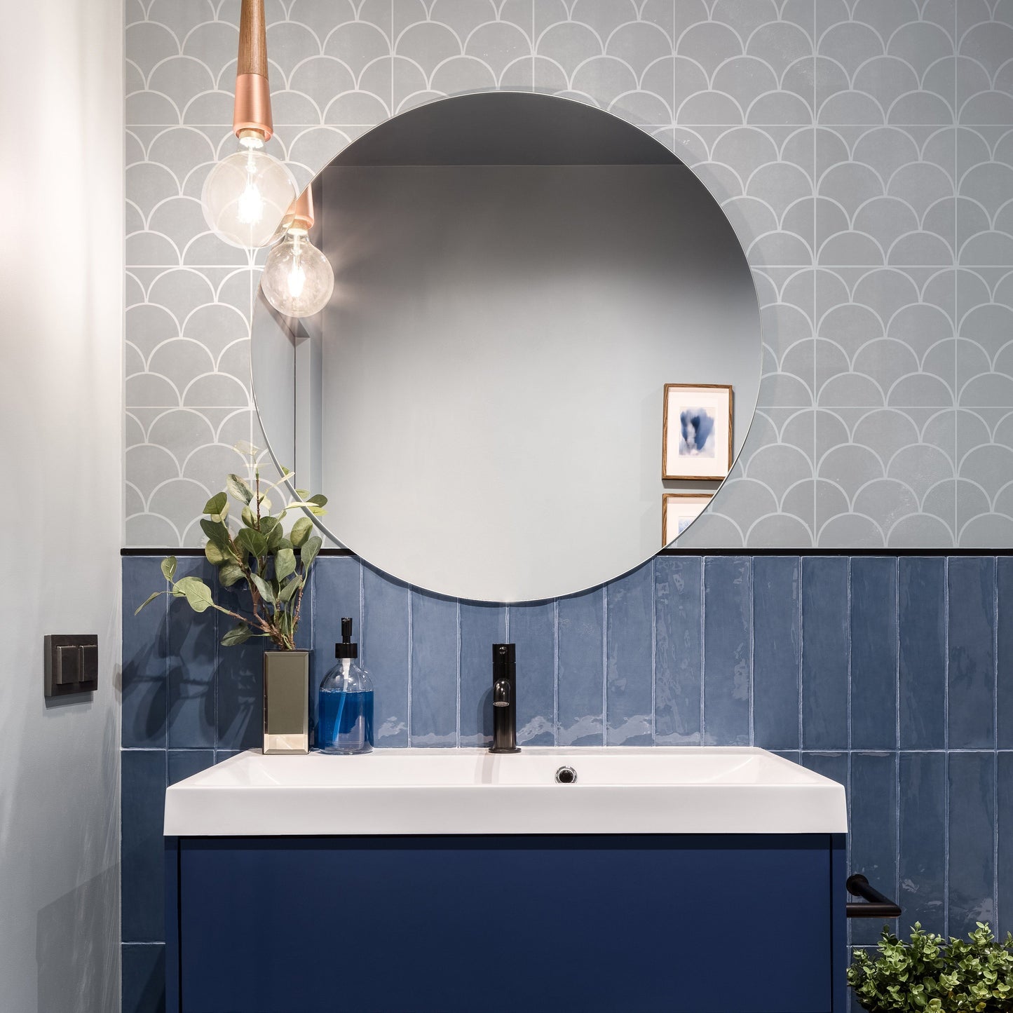 Mermaid Faux-Tile Stencil - Dizzy Duck Designs