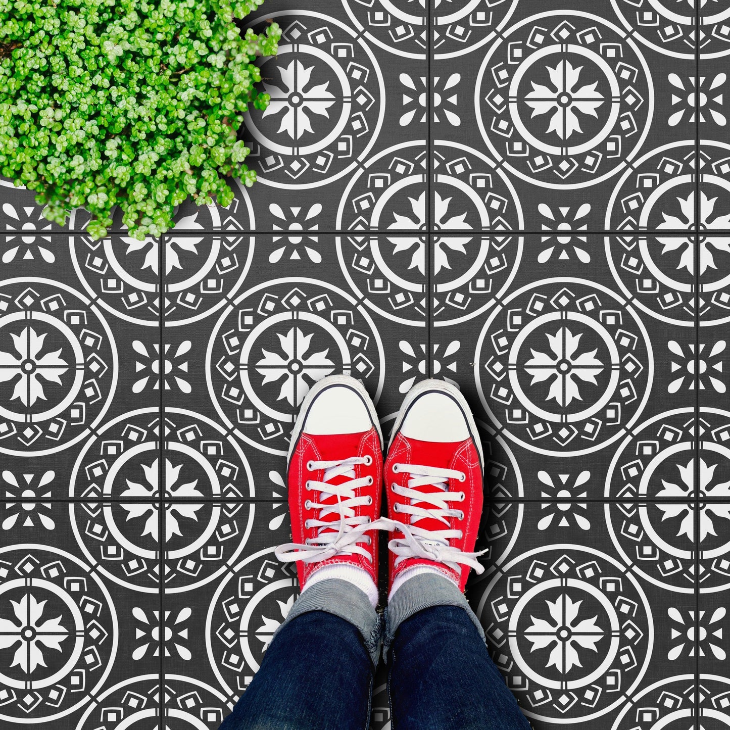 Morello Tile Stencil - Dizzy Duck Designs