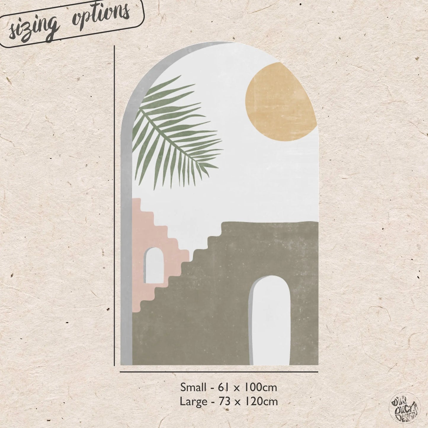 Moroccan Terrace Arch Wall Decal - Dizzy Duck Designs