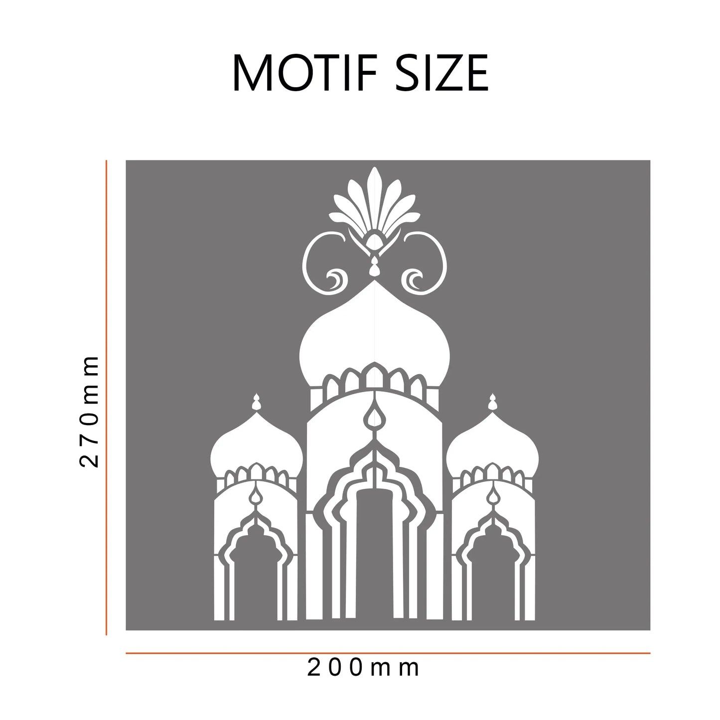 Mumbai Frosted Window Privacy Border - Dizzy Duck Designs