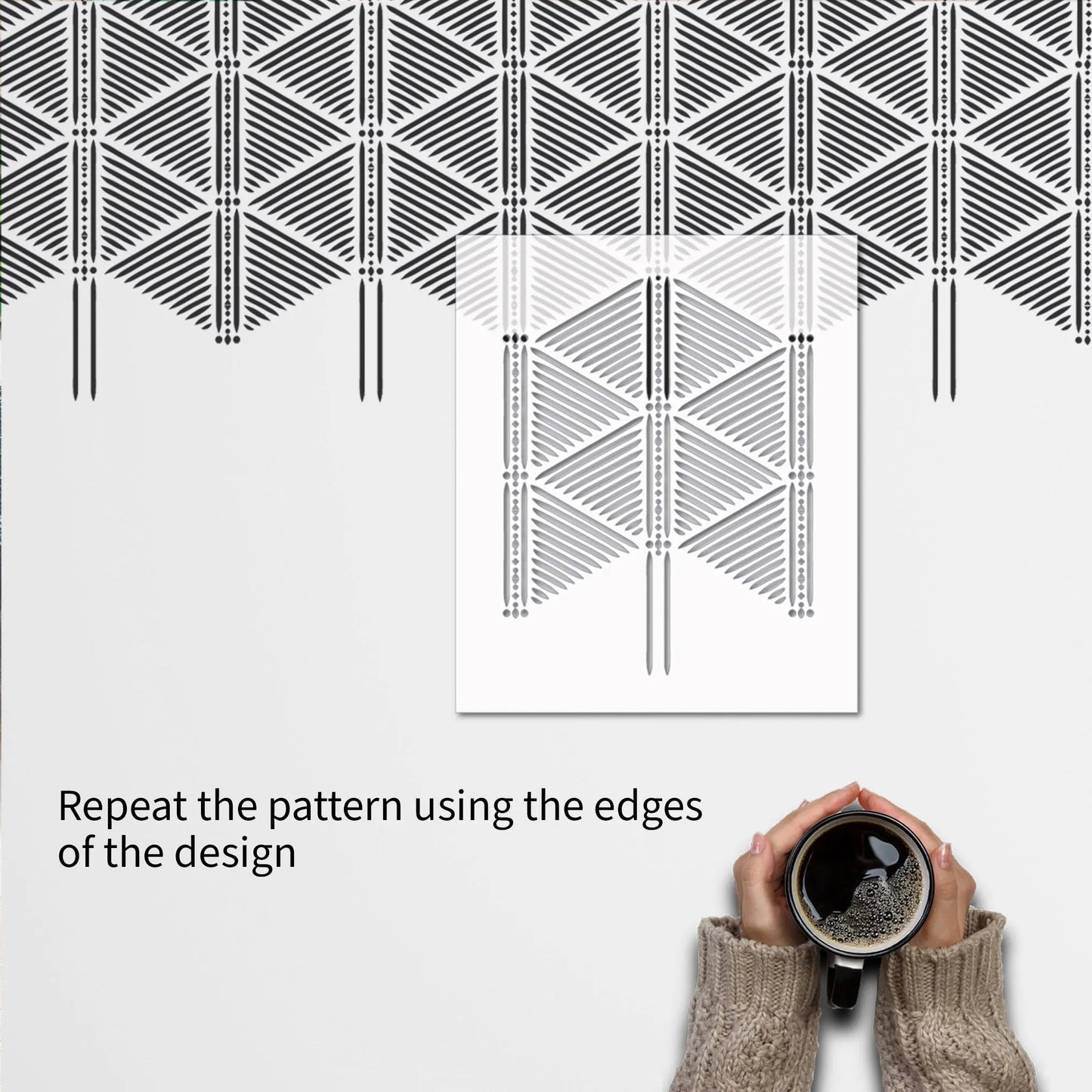 NDOLA Furniture Stencil - Dizzy Duck Designs