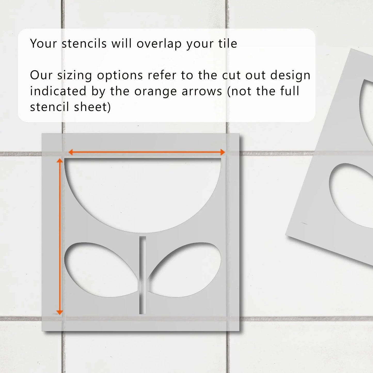 Oslo Tile Stencil - Dizzy Duck Designs