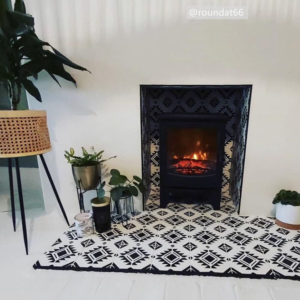 Pachuca Tile Stencil - Dizzy Duck Designs