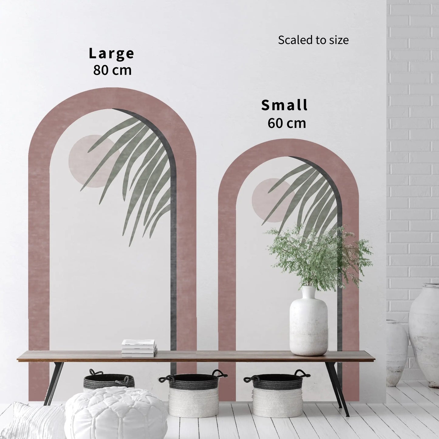 Boho Palm Arch Wall Stencil Kit - Dizzy Duck Designs