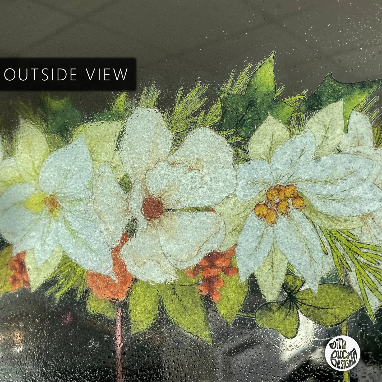 Pink Green Bauble Christmas Garland - Dizzy Duck Designs