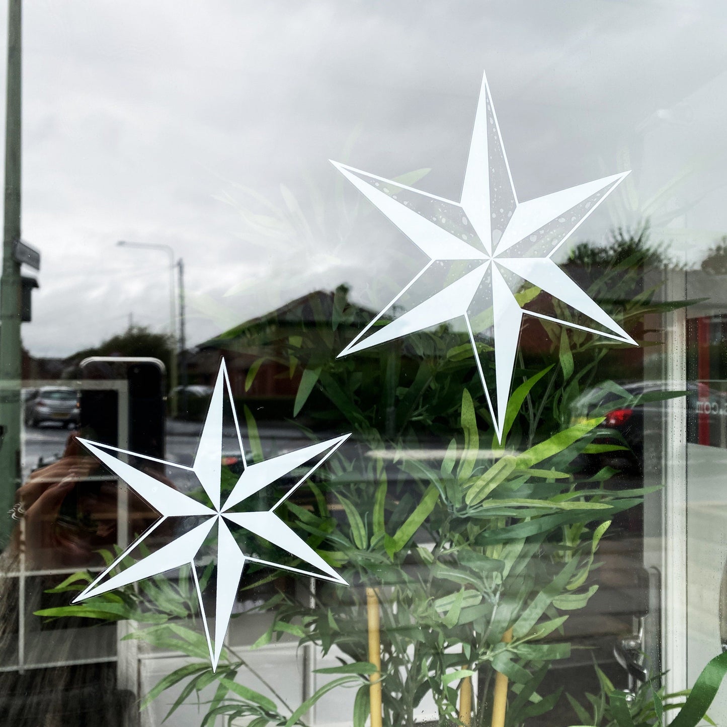 Pinwheel Star Window Decals - Dizzy Duck Designs