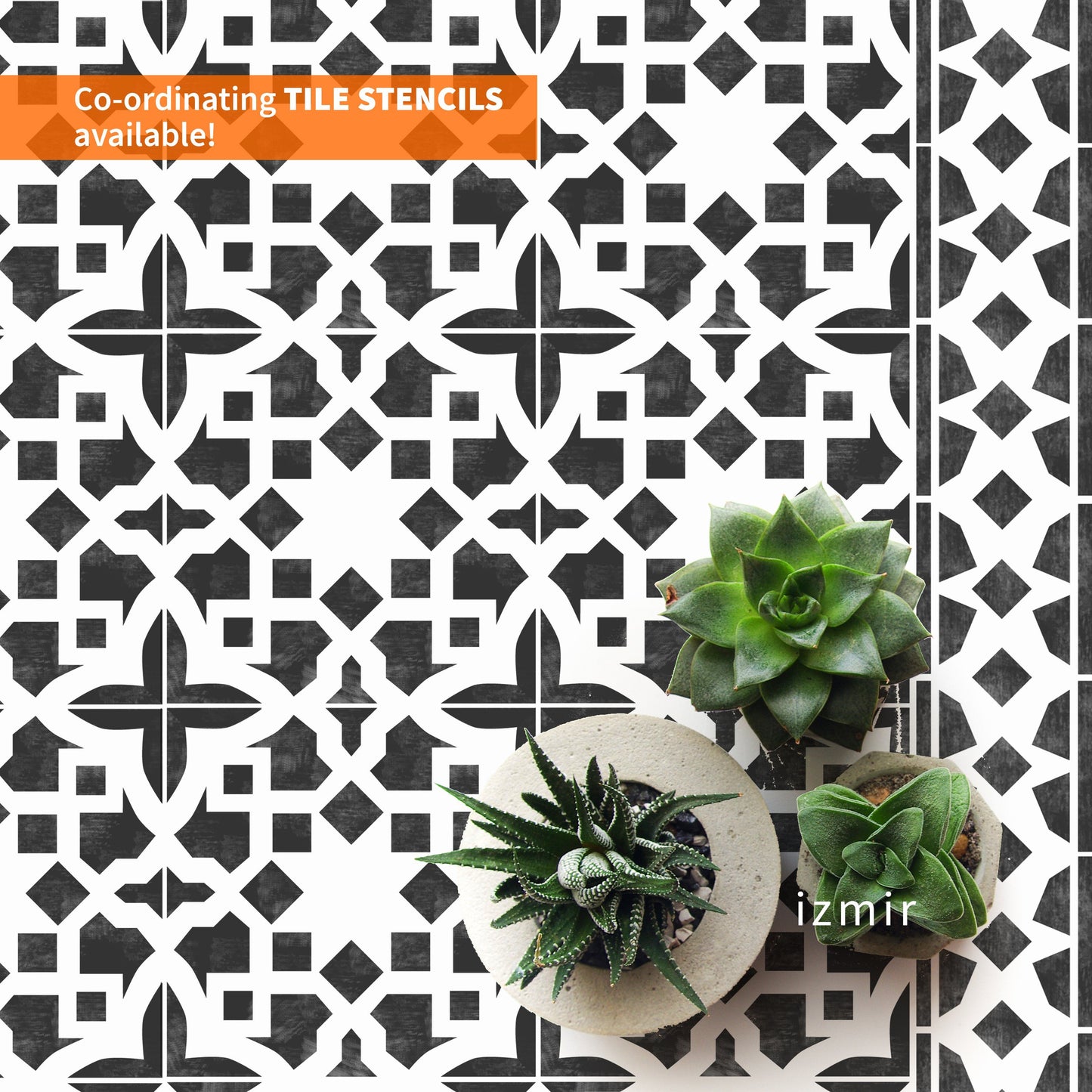 REVNAK Tile Border Stencil - Dizzy Duck Designs