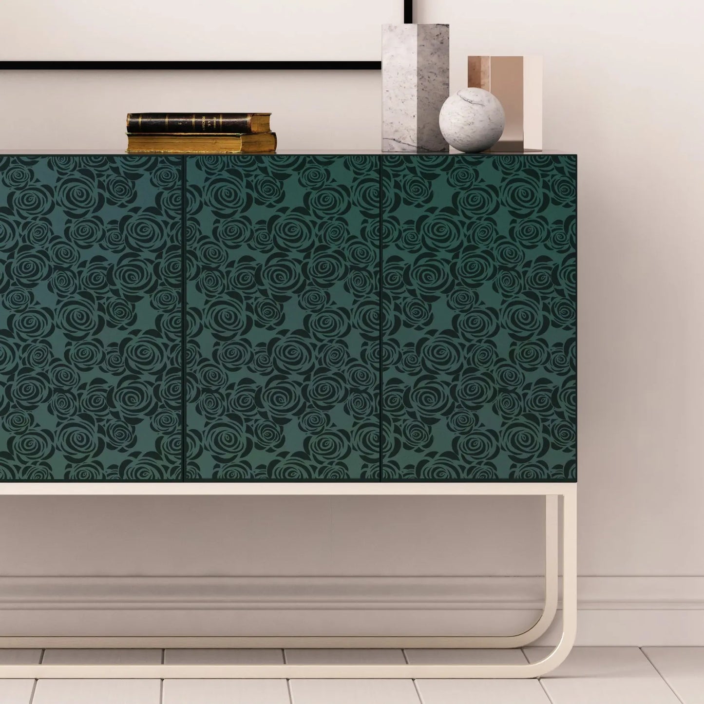 ROSES Furniture Stencil - Dizzy Duck Designs