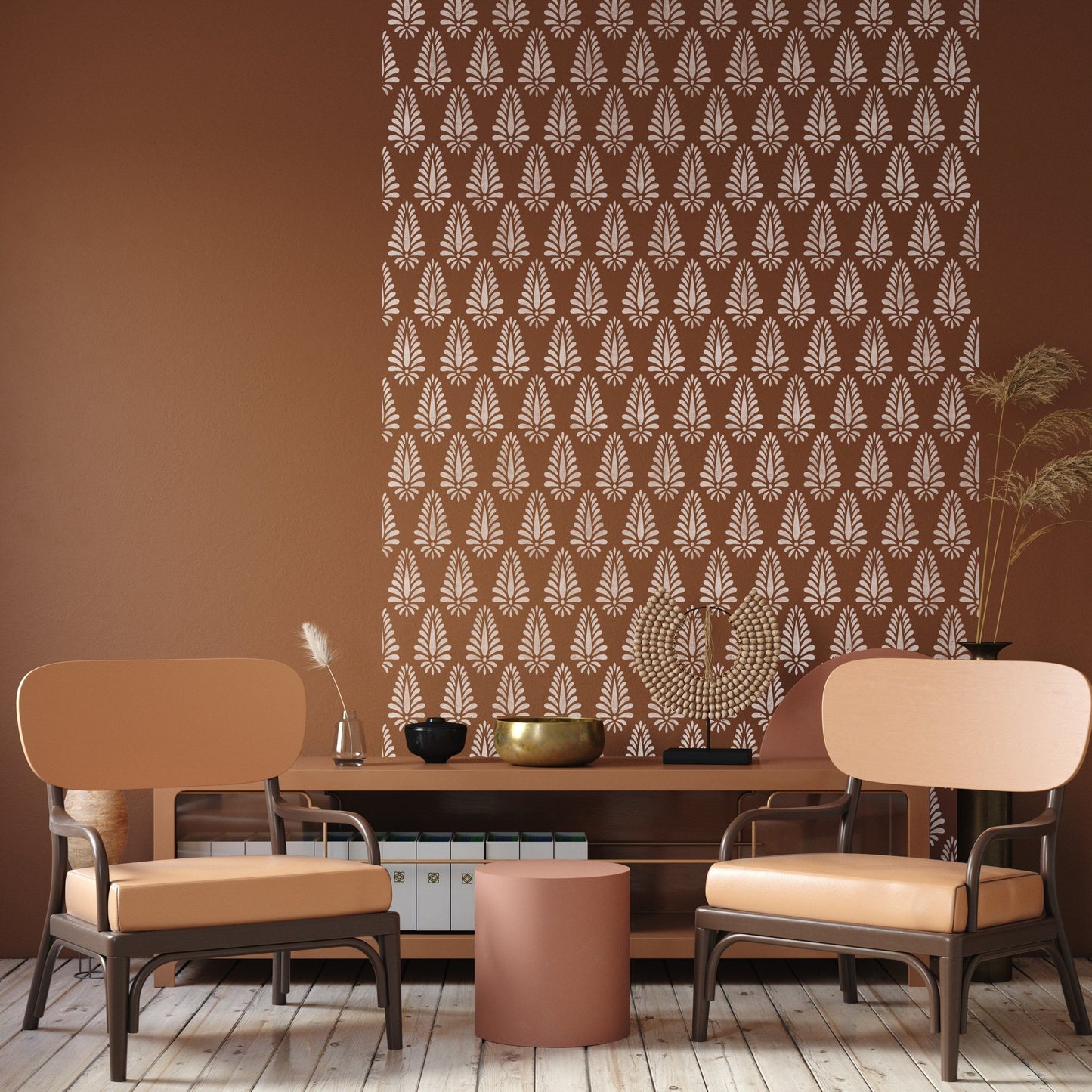 SARAVAN Wall Stencil - Dizzy Duck Designs