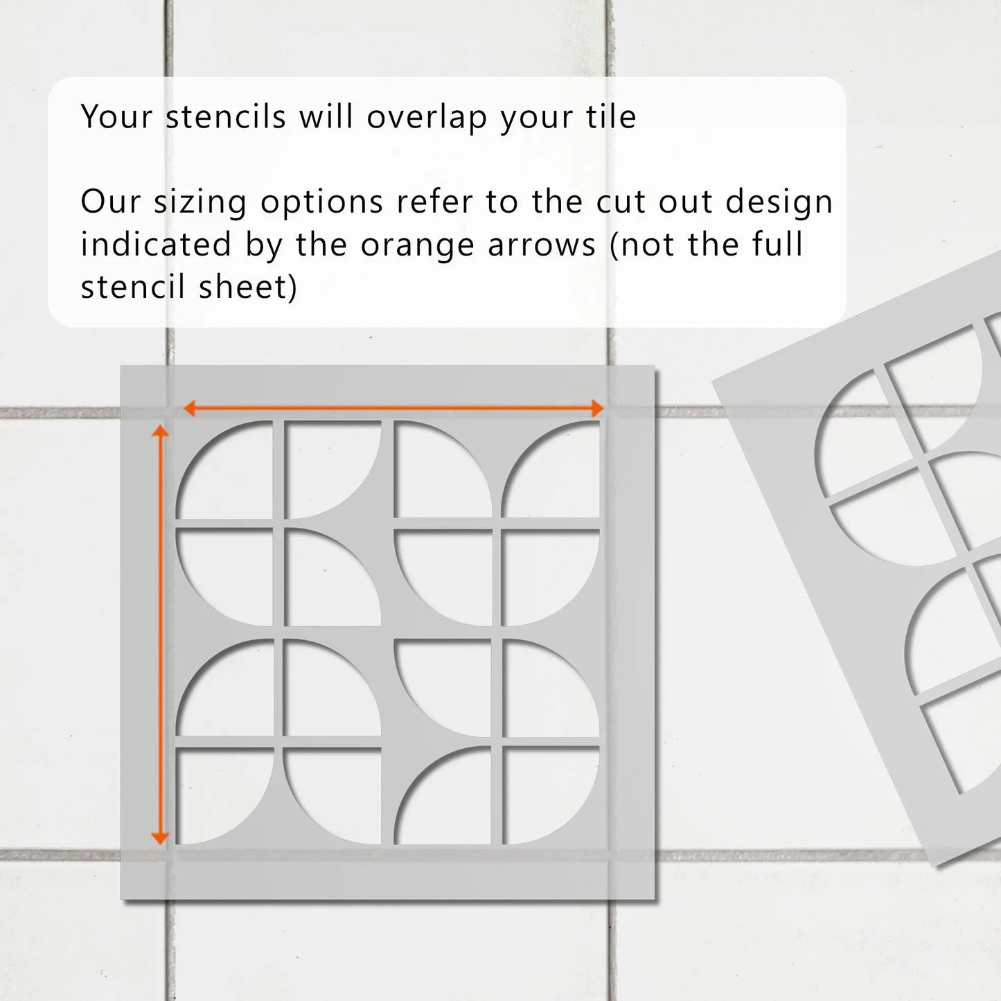 Salvik Tile Stencil - Dizzy Duck Designs