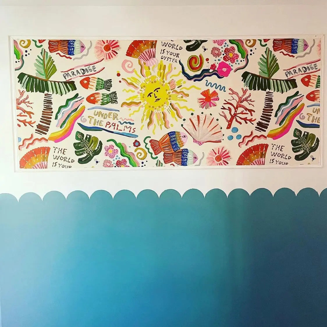 Scallop Edge Border Stencil - Dizzy Duck Designs