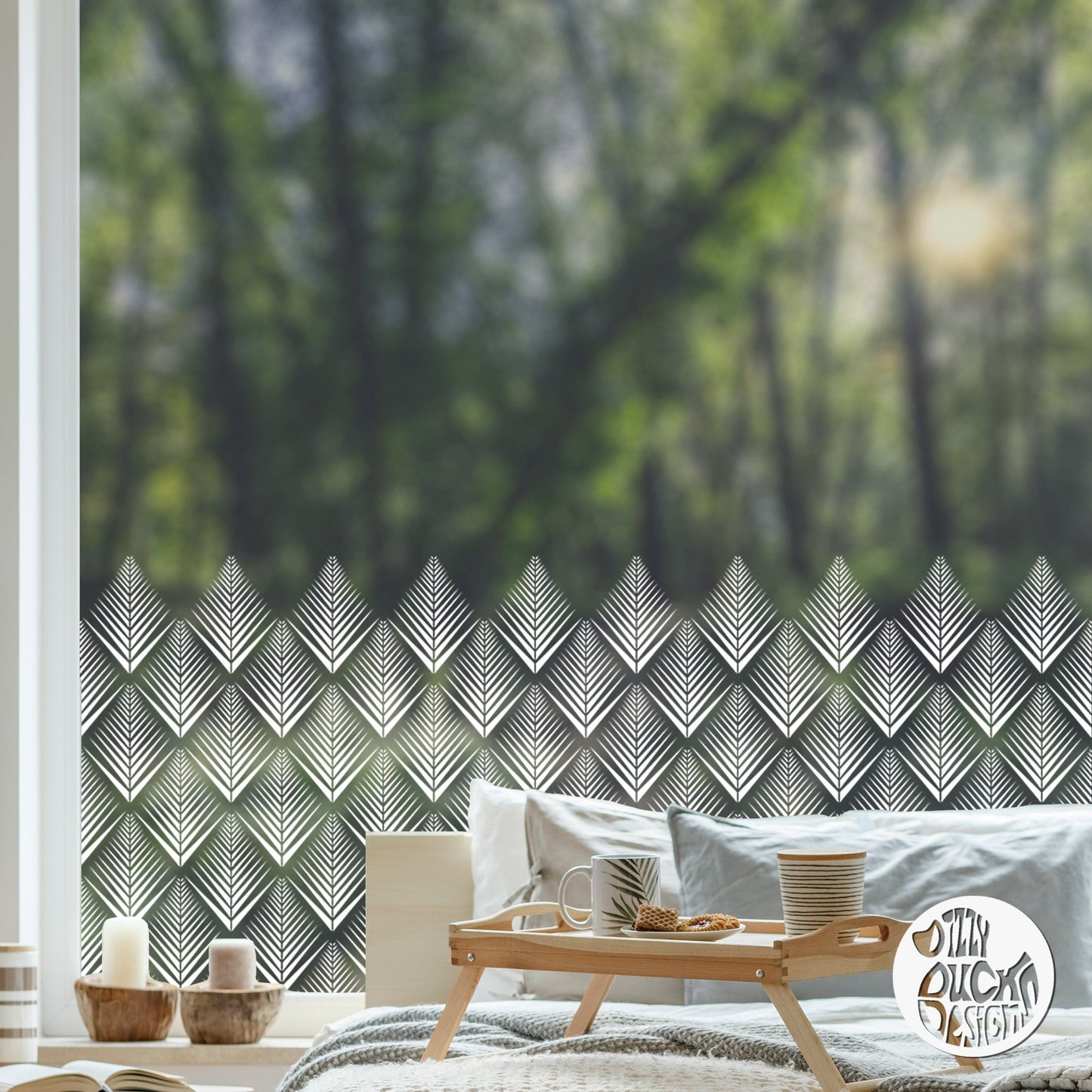 Shelby Clear Window Privacy Border - Dizzy Duck Designs