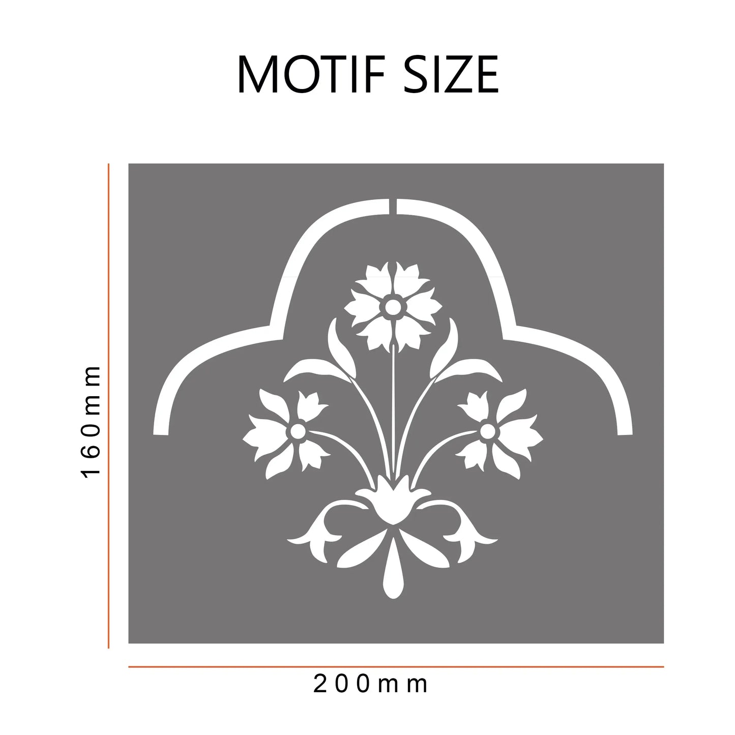 Shiraz Frosted Window Privacy Border - Dizzy Duck Designs