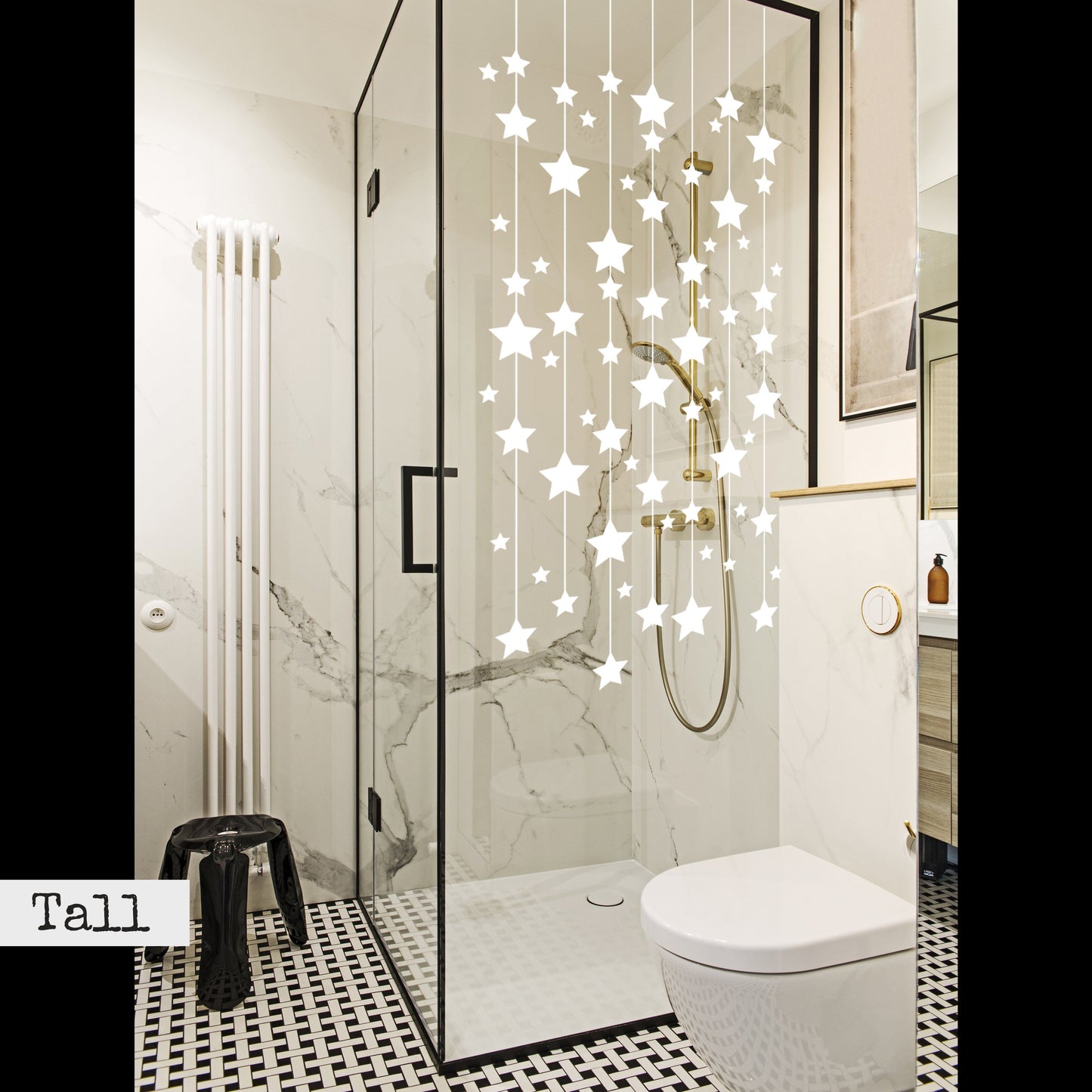 Star Bauble Christmas Window Decal Panel - Dizzy Duck Designs