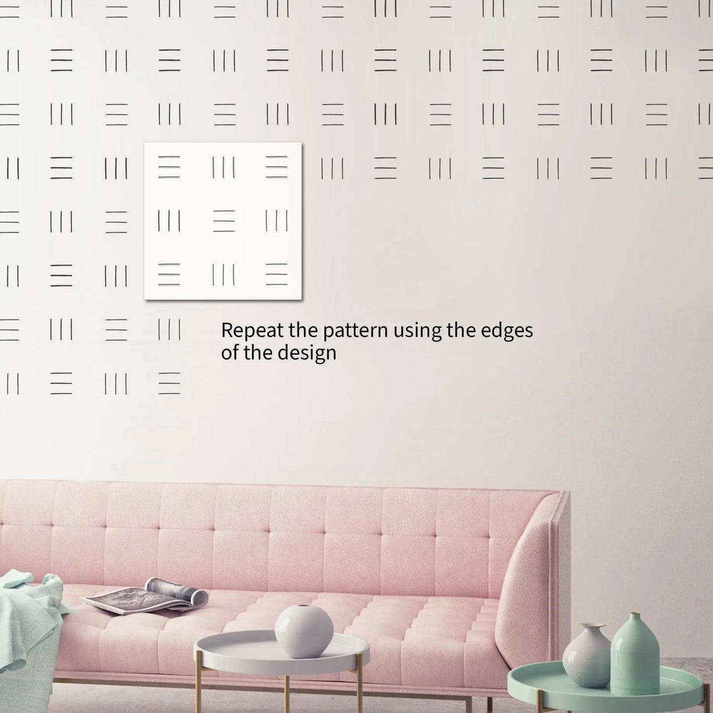 TEFE Wall Stencil - Dizzy Duck Designs