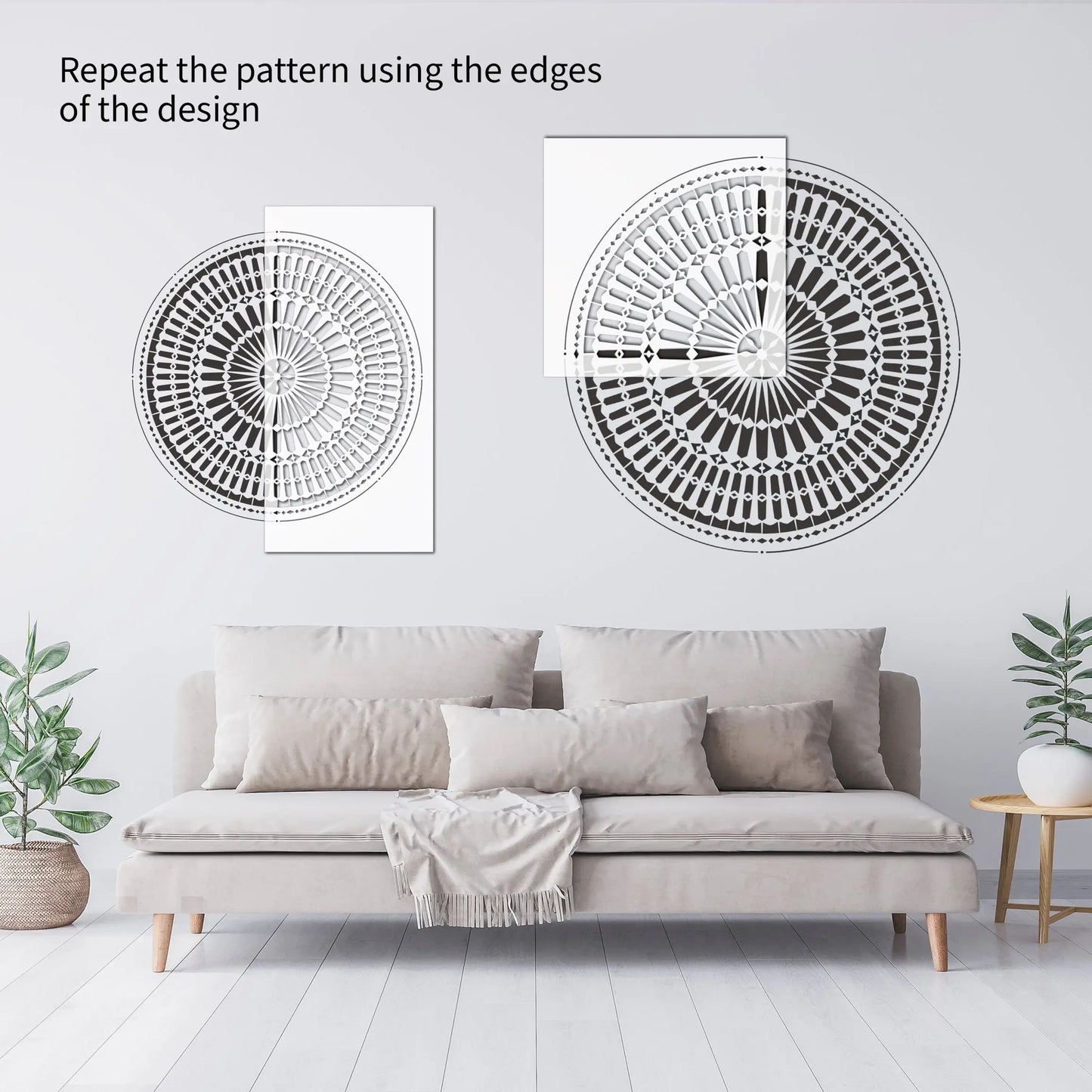 TEHRAN Mandala Stencil - Dizzy Duck Designs