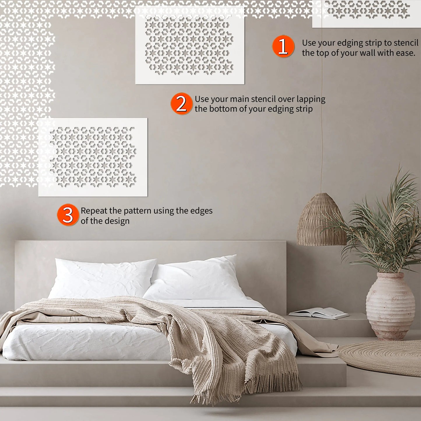 TEHRAN Wall Stencil - Dizzy Duck Designs