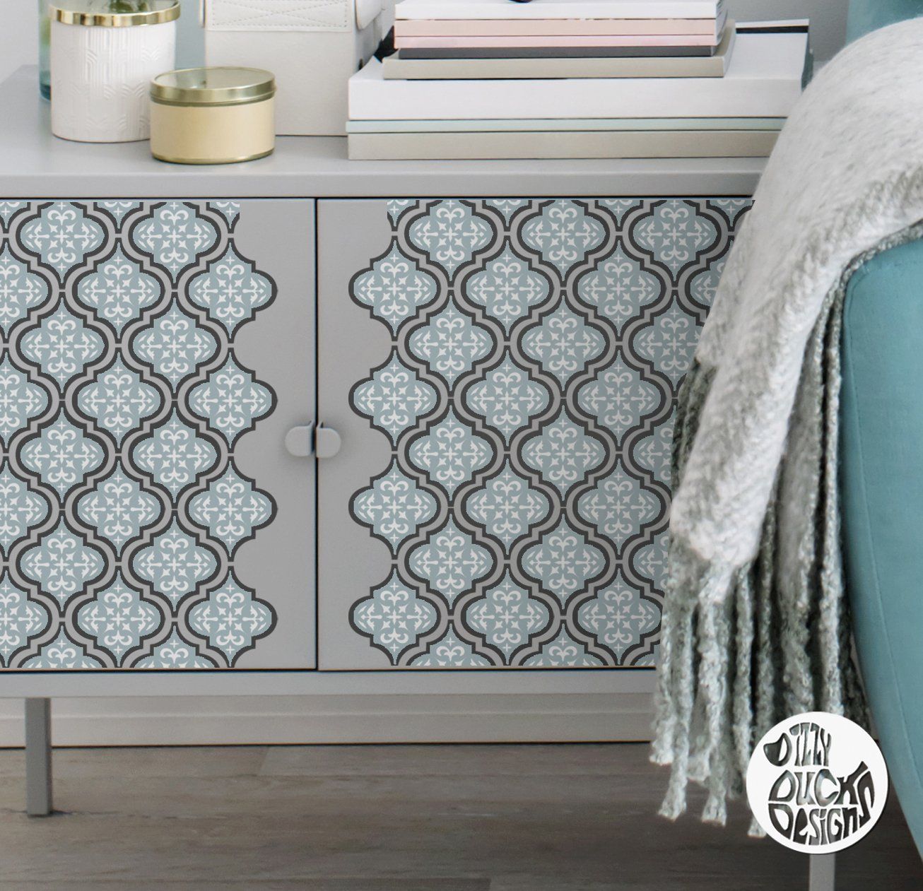 TEMARA Furniture Stencil - Dizzy Duck Designs