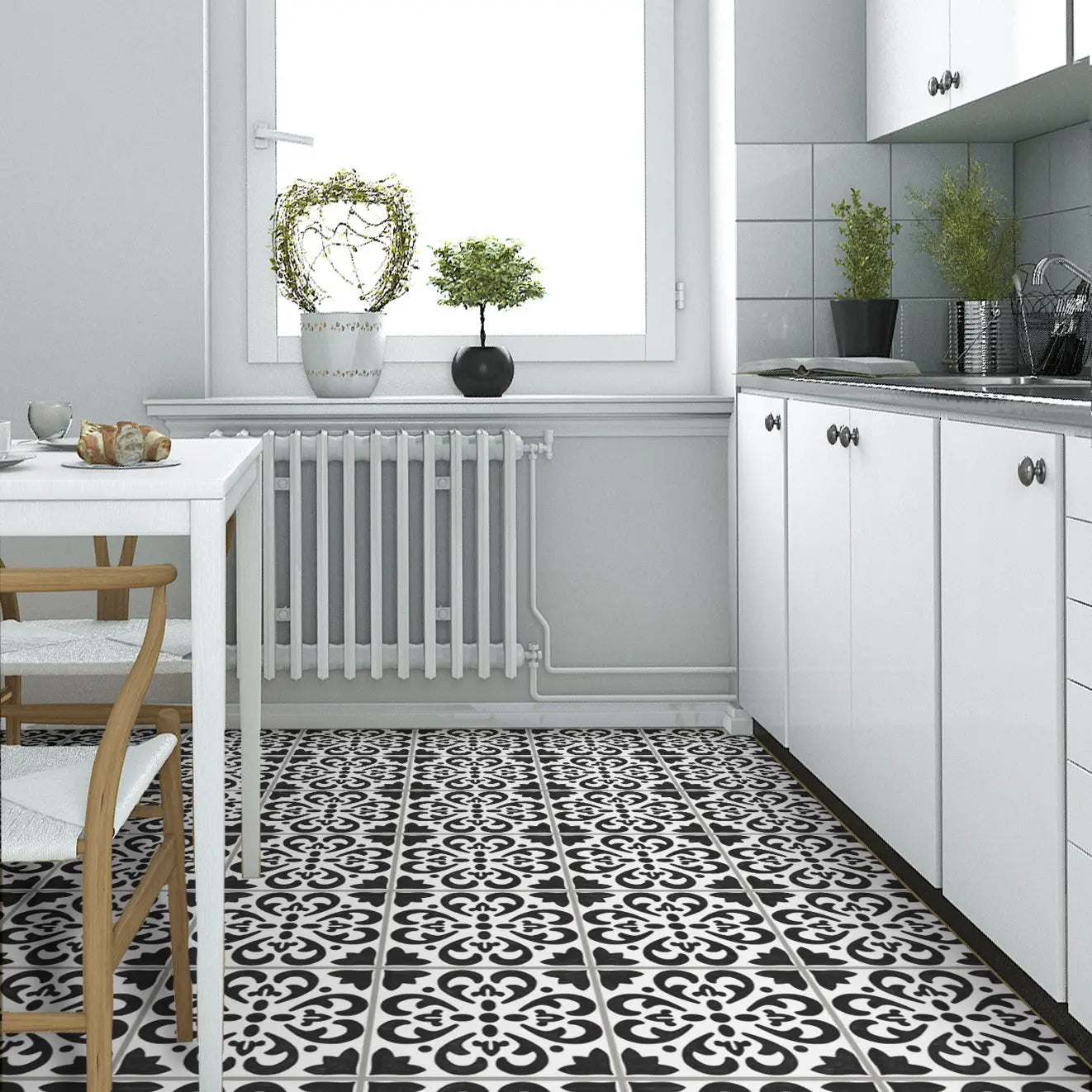 Tangier Faux-Tile Stencil - Dizzy Duck Designs