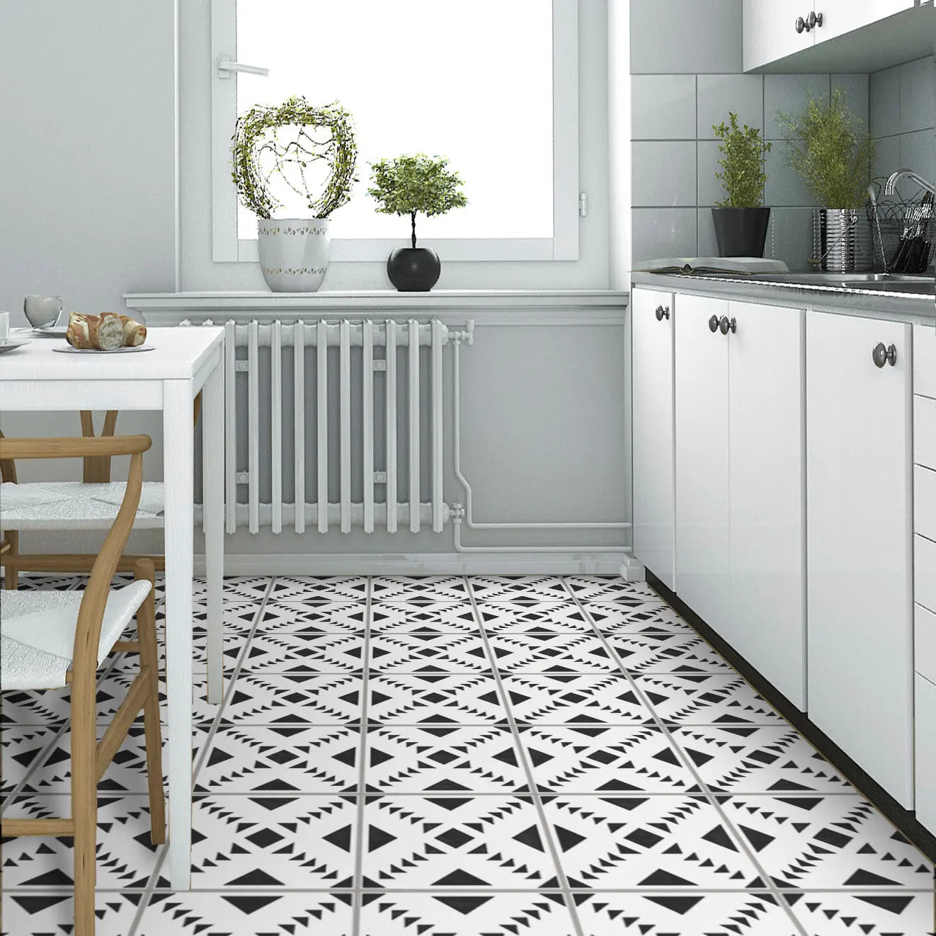 Toluca Faux-Tile Stencil - Dizzy Duck Designs