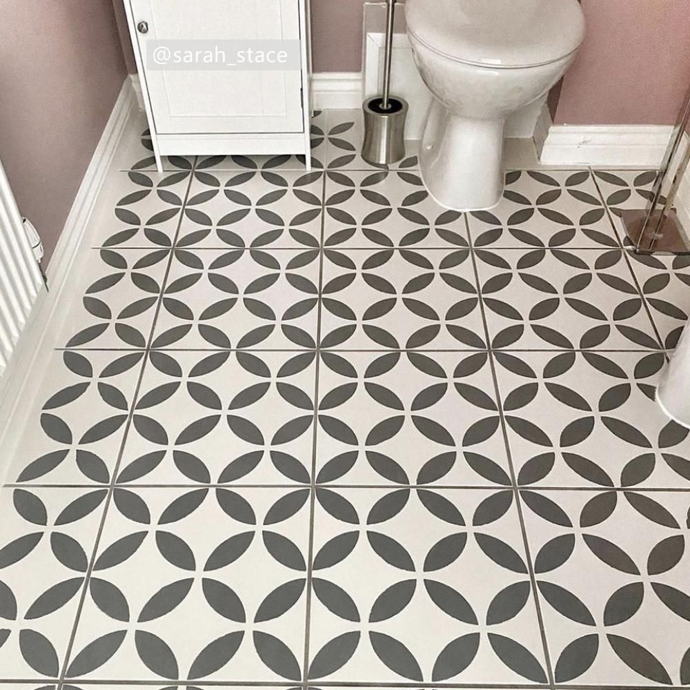 Tsunagi Tile Stencil - Dizzy Duck Designs