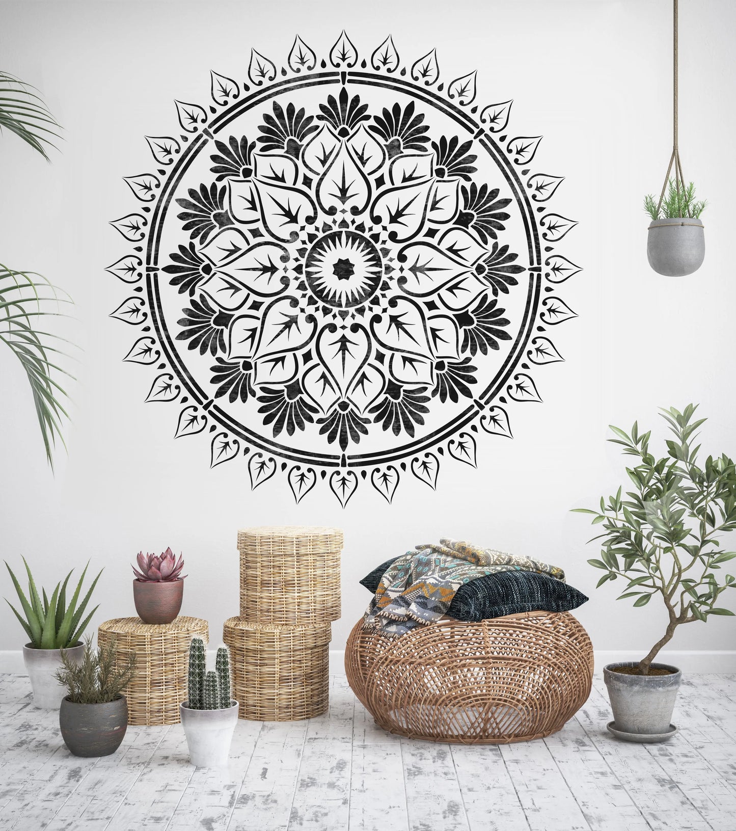 VARANASI Mandala Stencil - Dizzy Duck Designs