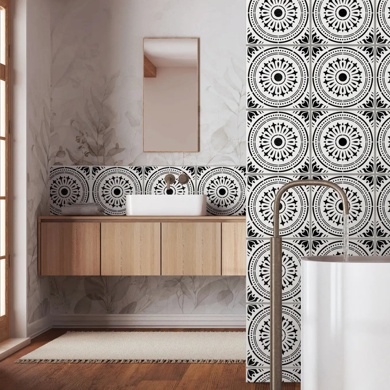 Verona Faux-Tile Stencil - Dizzy Duck Designs