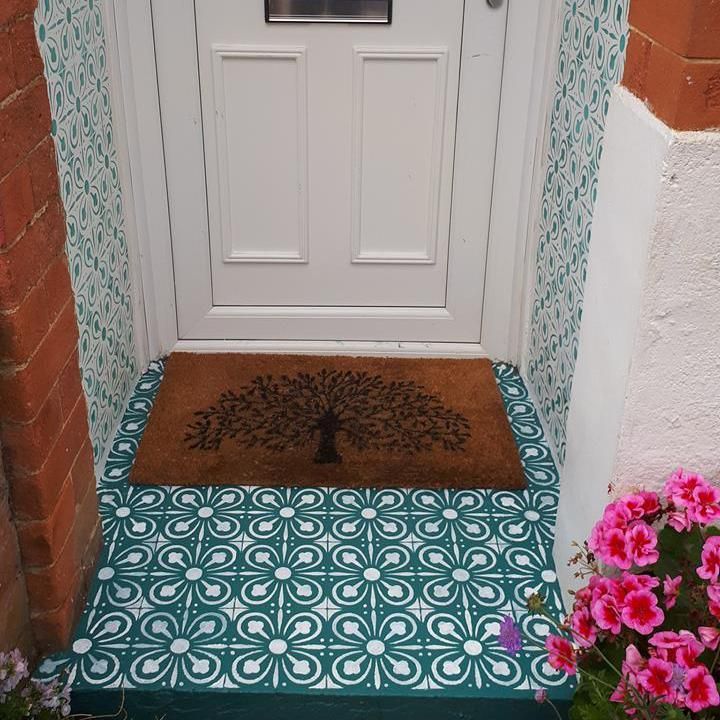 York Tile Stencil - Dizzy Duck Designs