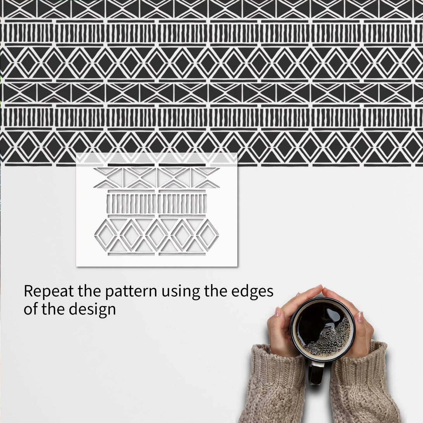 ZULU Furniture Stencil - Dizzy Duck Designs