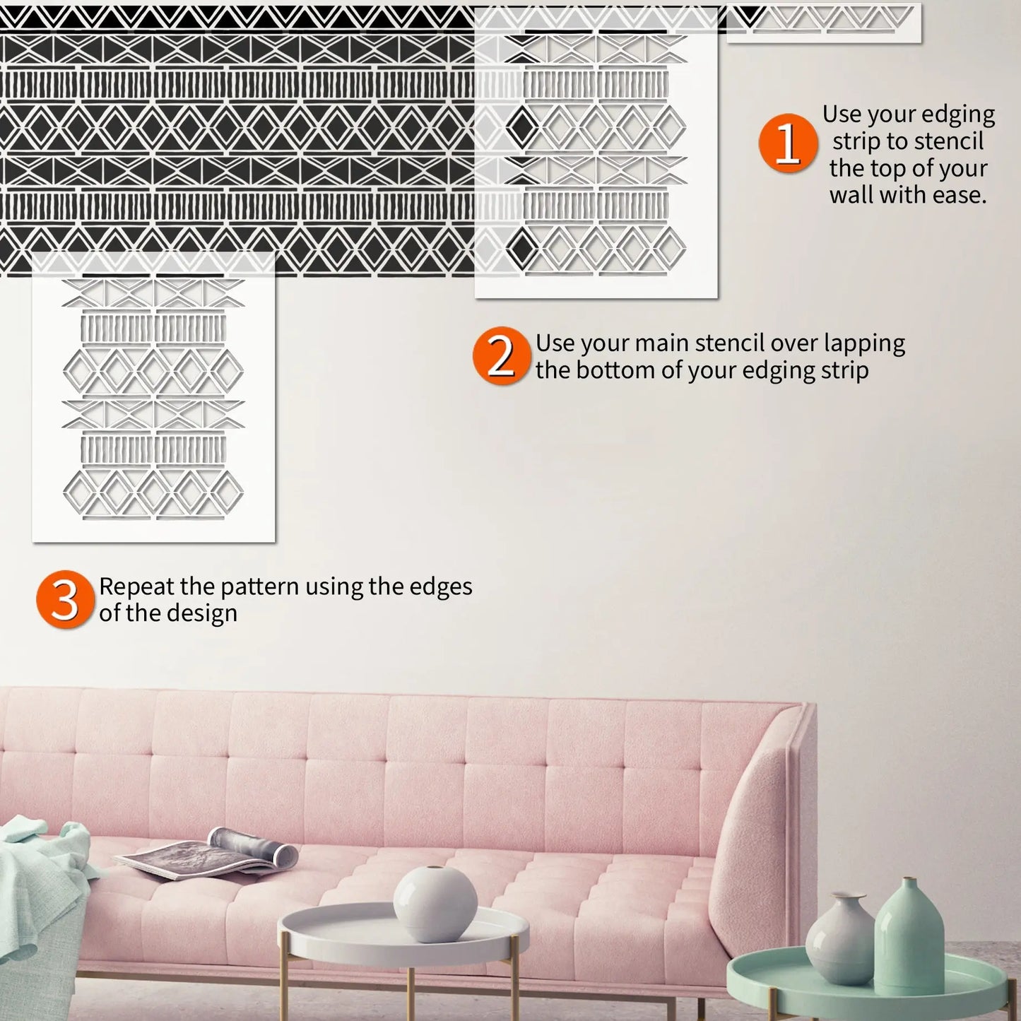 ZULU Wall Stencil - Dizzy Duck Designs