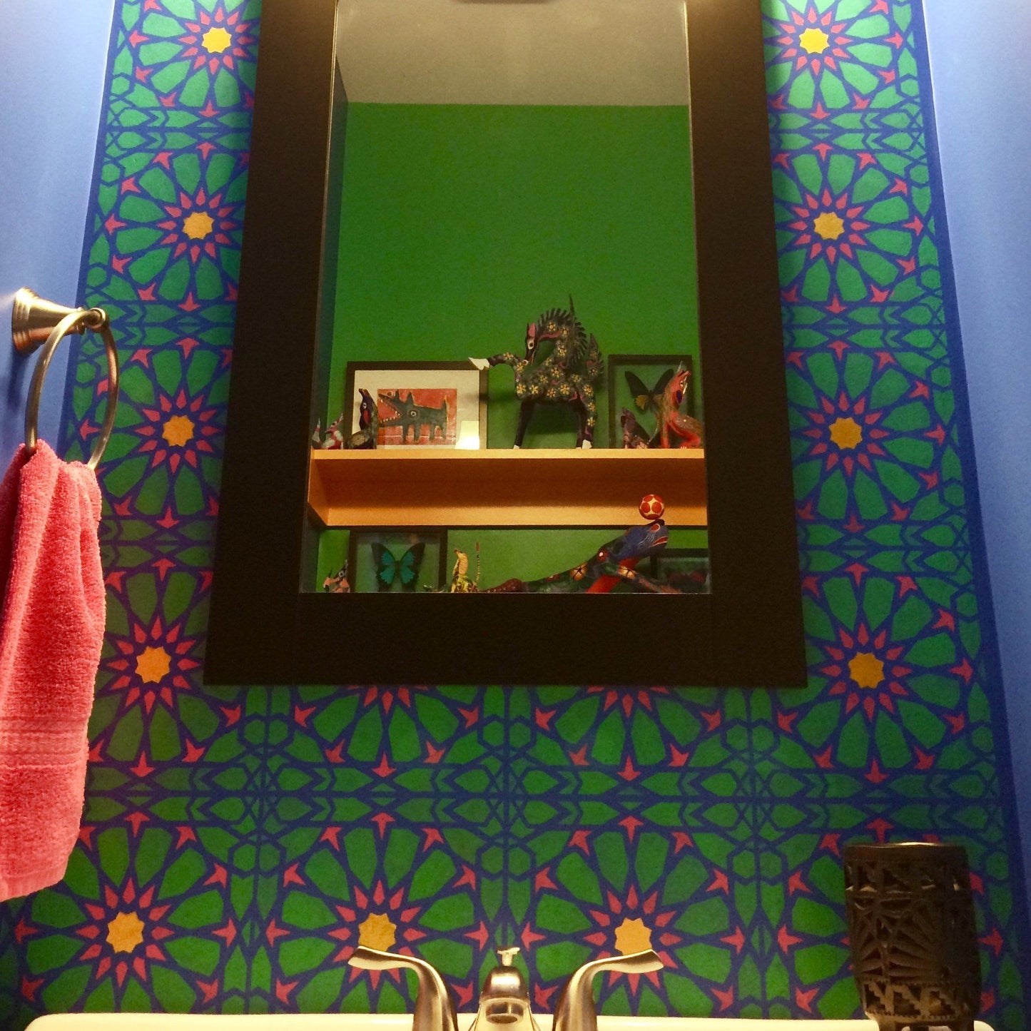 Zagora Faux-Tile Stencil - Dizzy Duck Designs