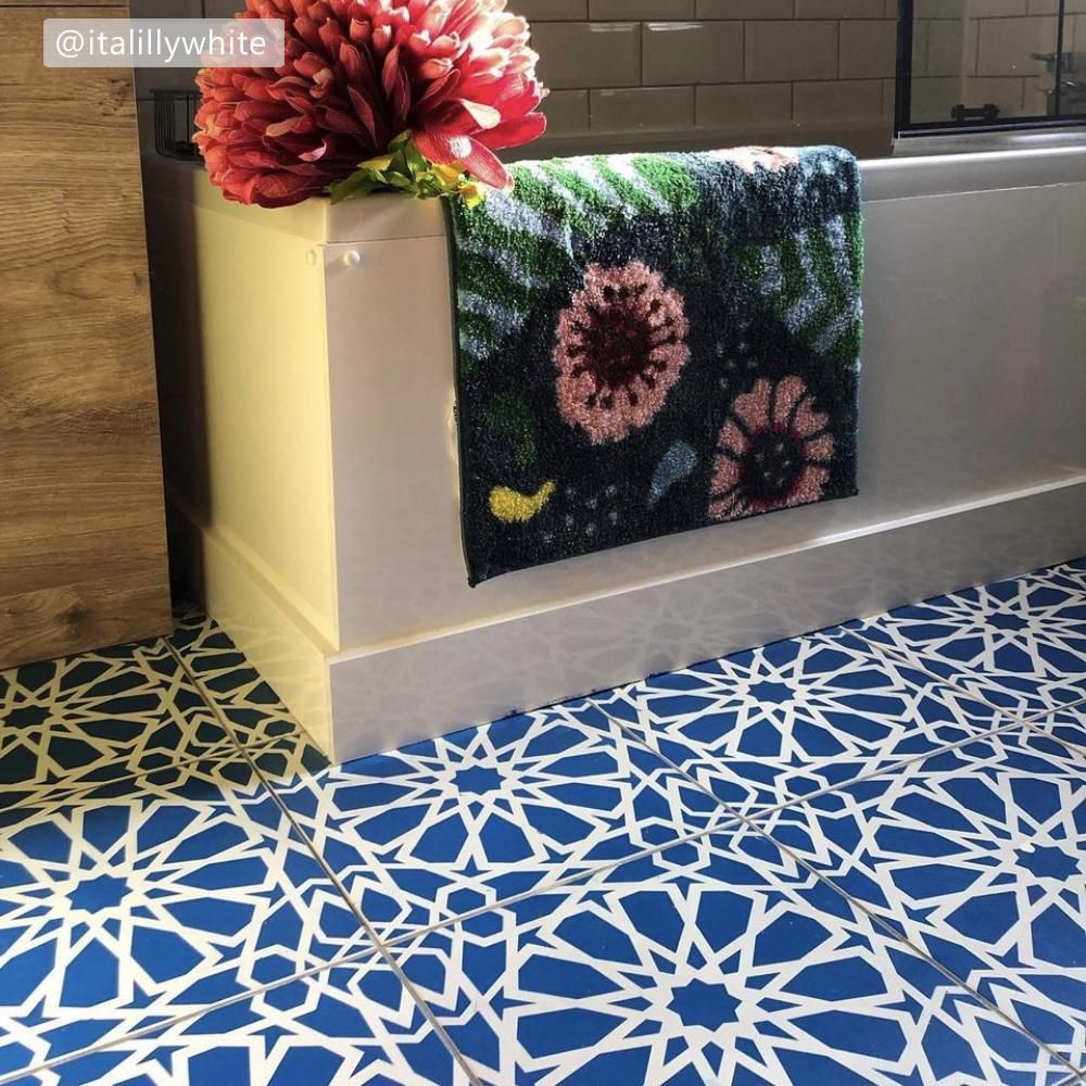 Zagora Tile Stencil - Dizzy Duck Designs