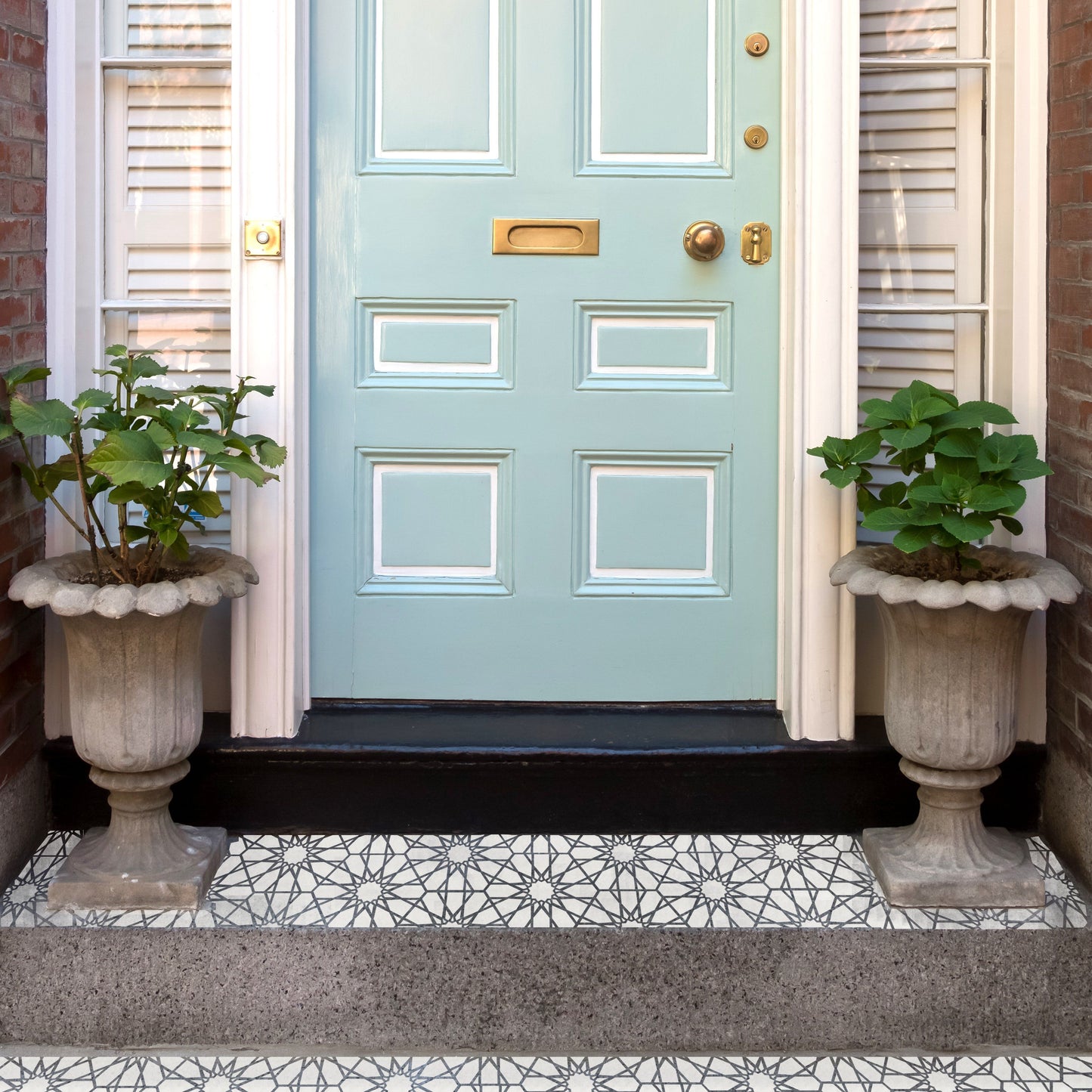 Zaida Faux-Tile Stencil - Dizzy Duck Designs