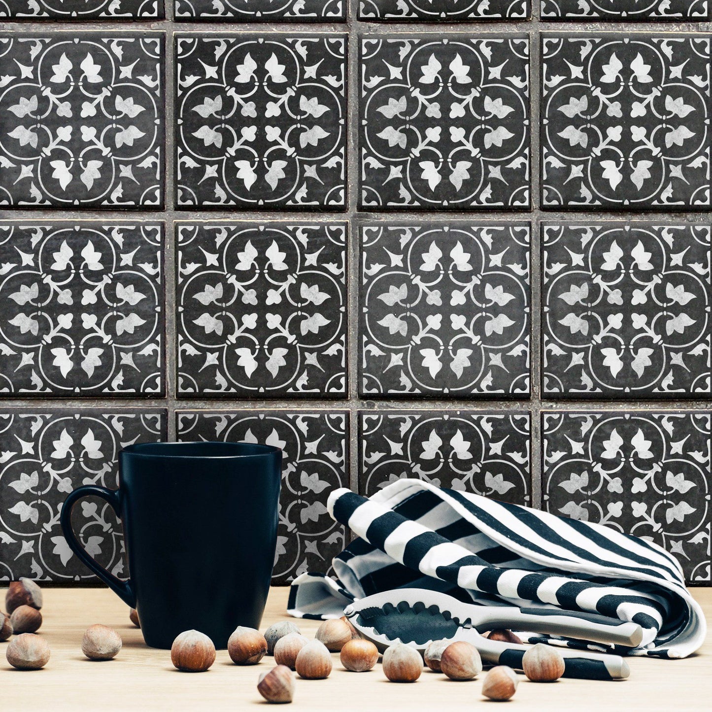 Zamora Tile Stencil - Dizzy Duck Designs