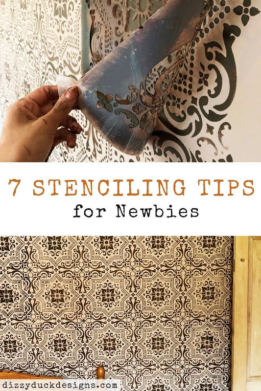 7 Stenciling Tips for Newbies - Dizzy Duck Designs