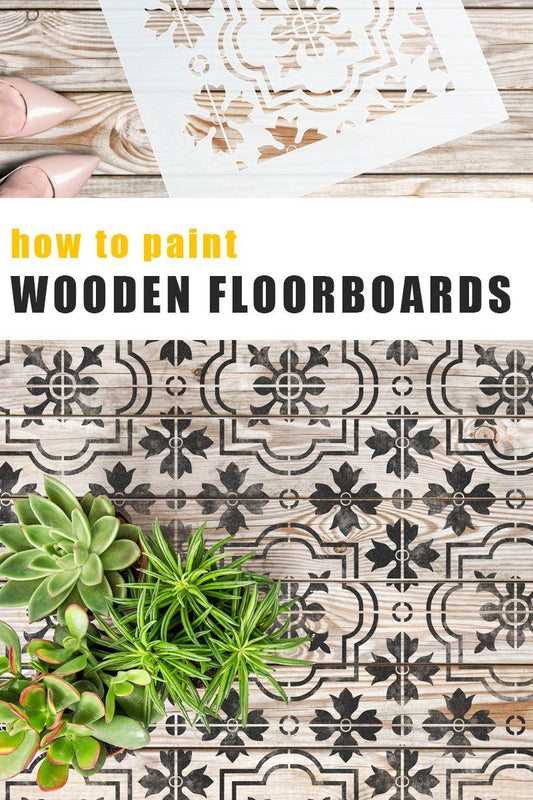 How To Paint Wooden Floorboards - Dizzy Duck Designs
