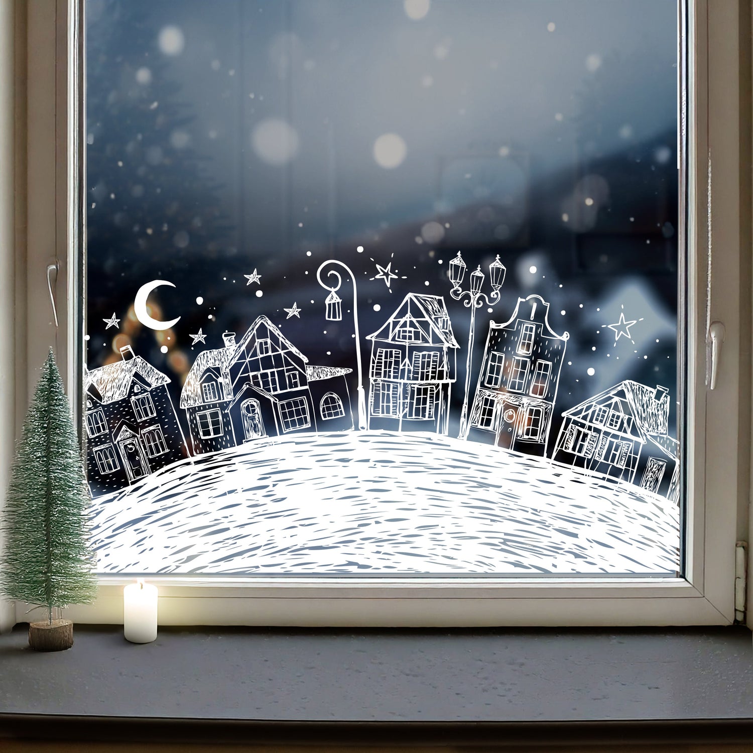WINDOW FILM | Christmas | All White Decals